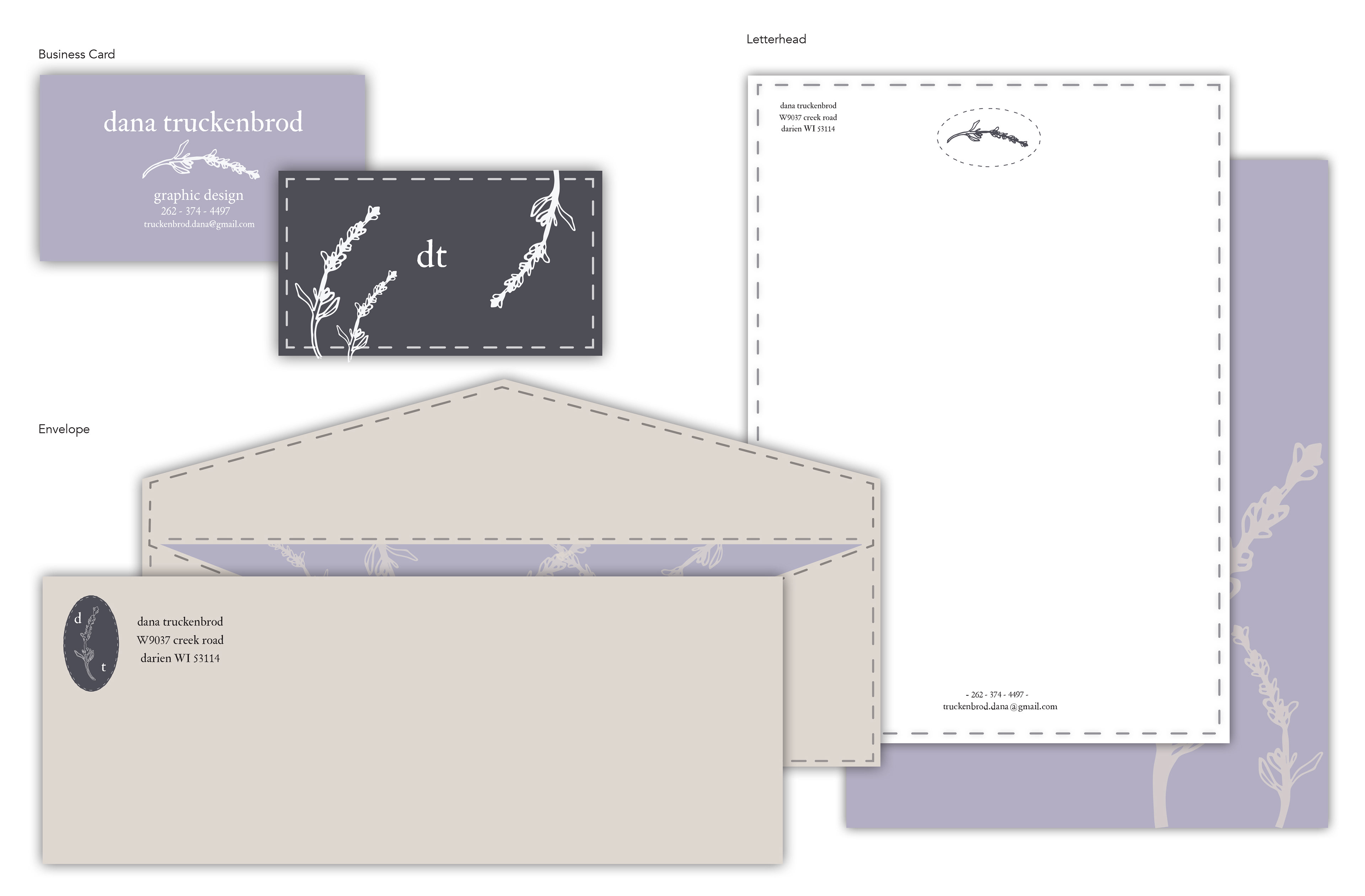 Business Card, Envelope and Letterhead