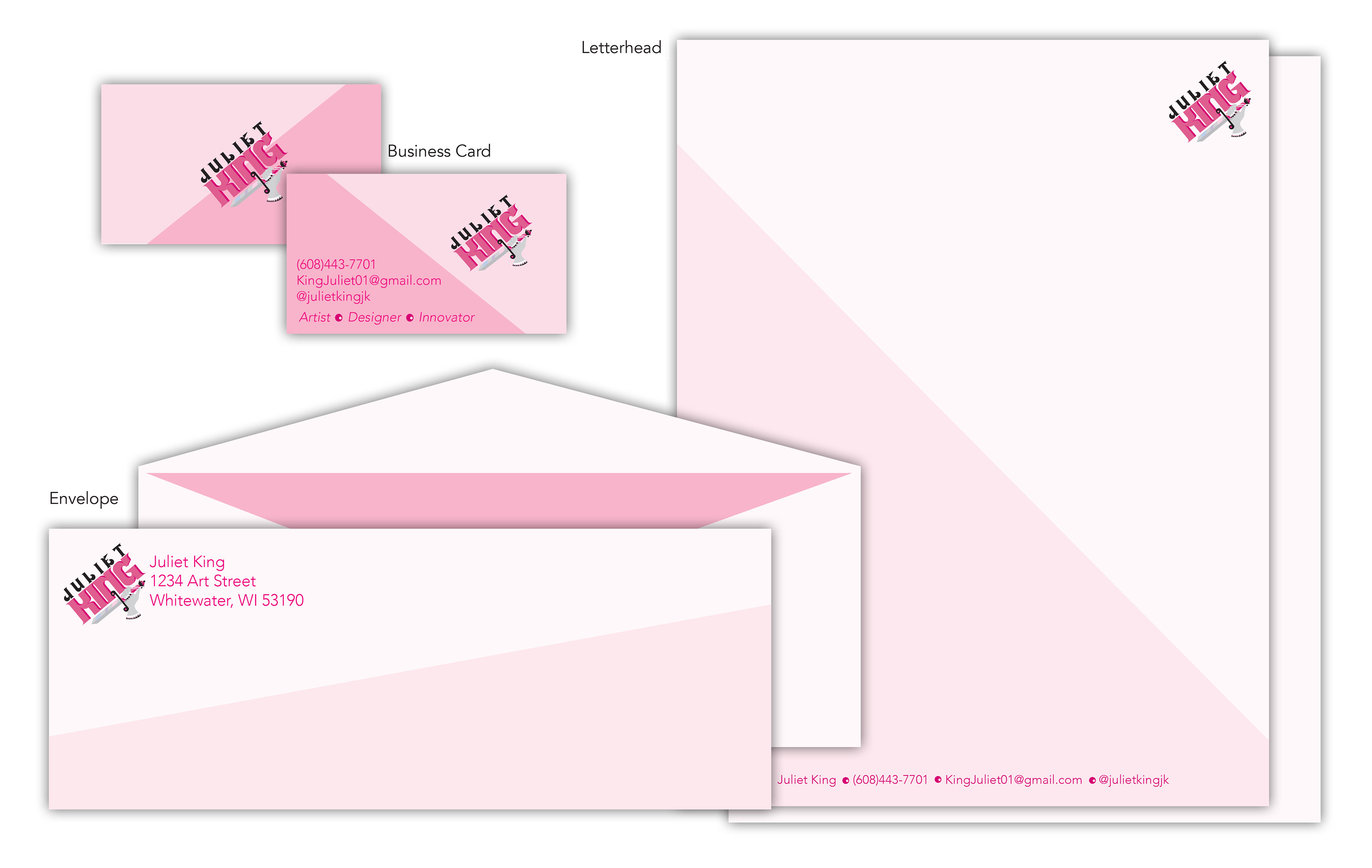 Business Card, Envelope and Letterhead