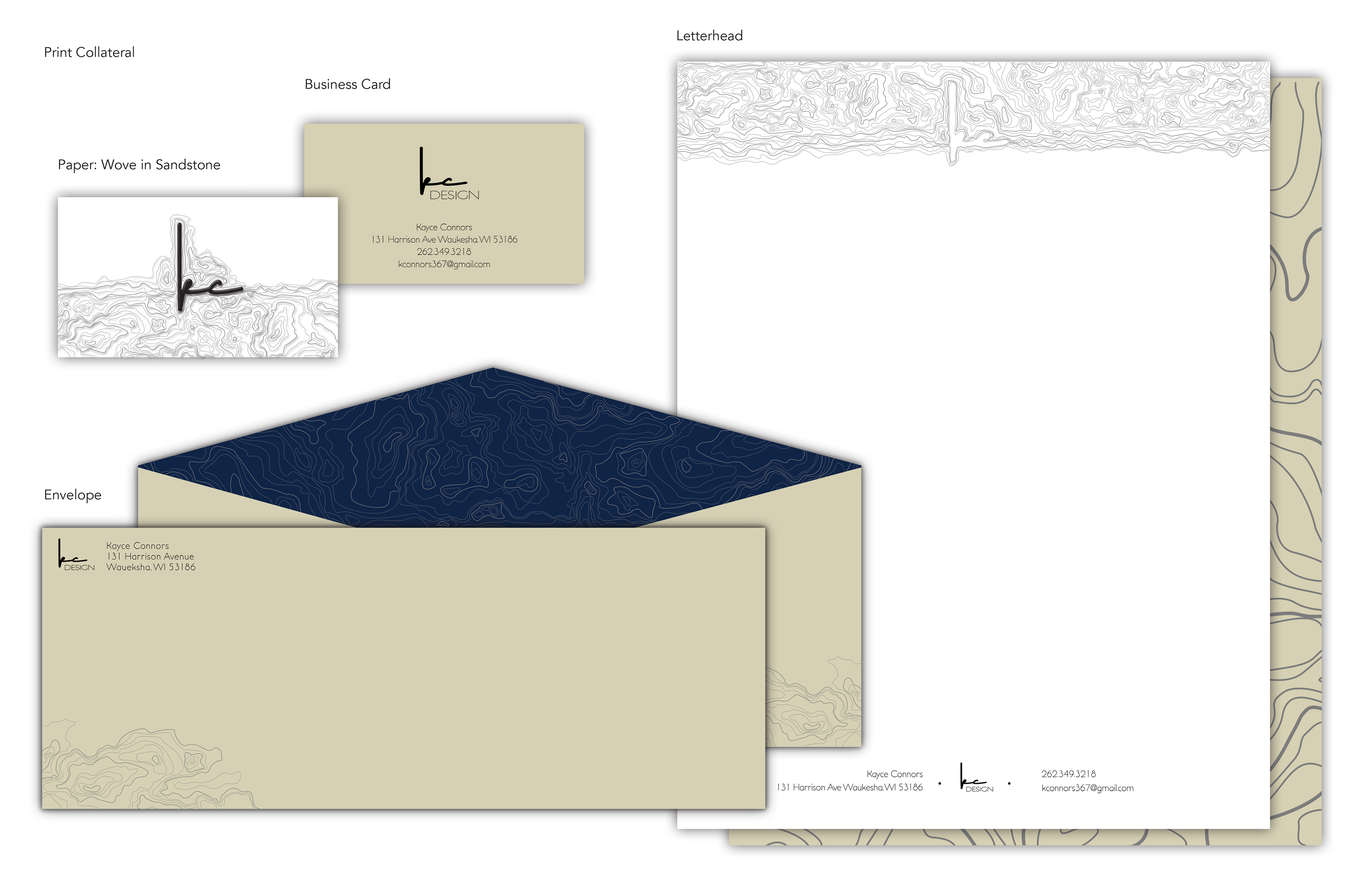 Business Card, Envelope and Letterhead