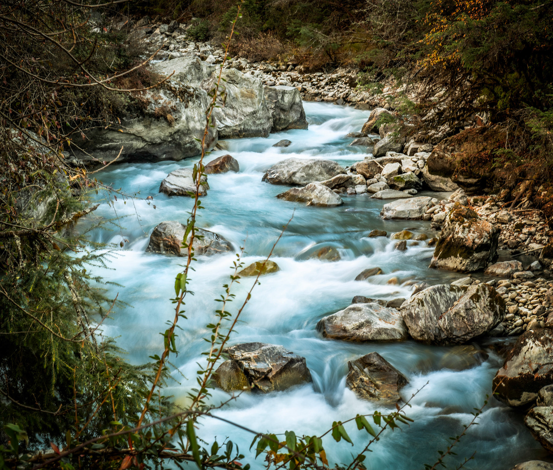 Mighty River - Langtang Trek in the Himalayas, Nepal