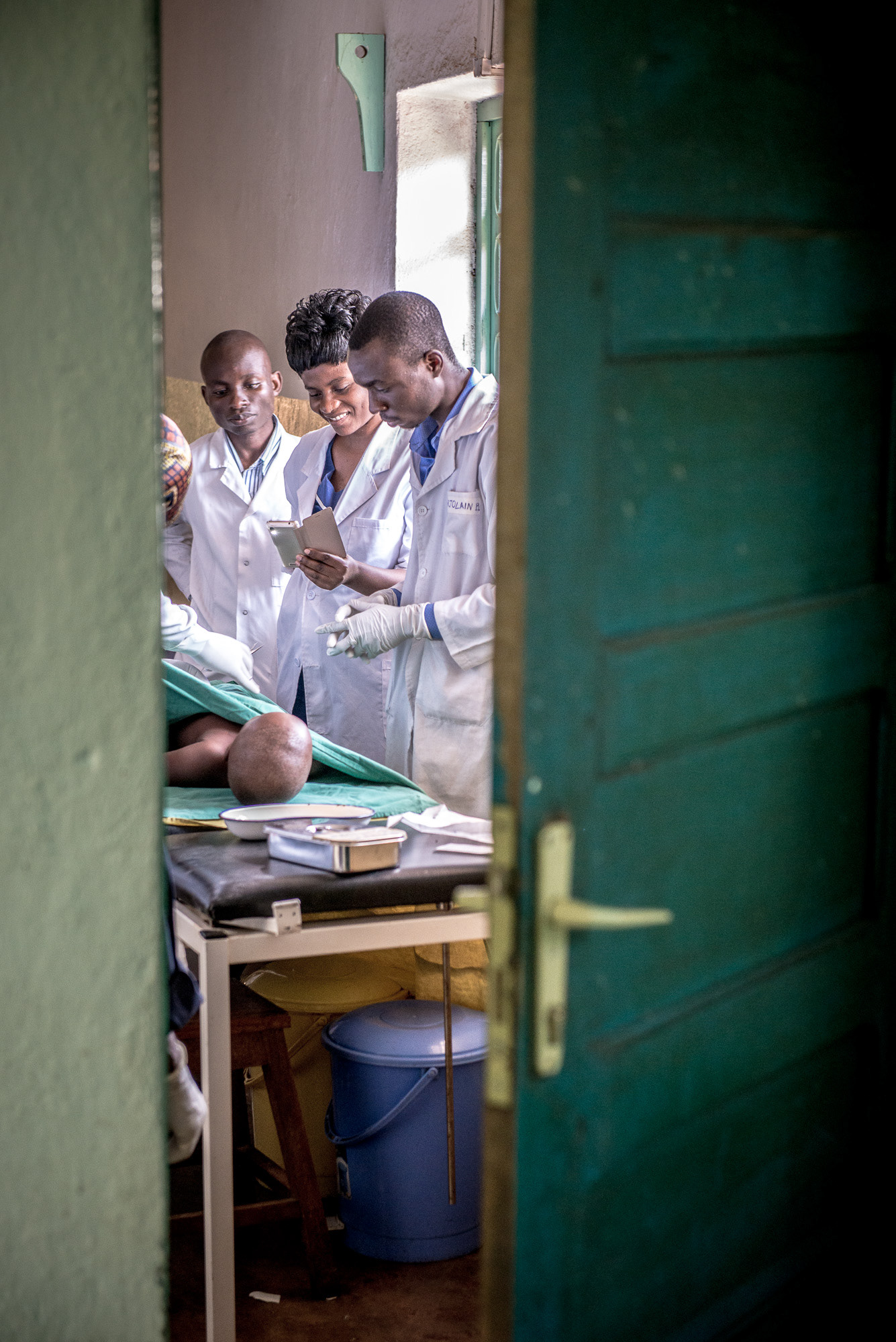 The medical staff working at Chahi Hospital, DRC