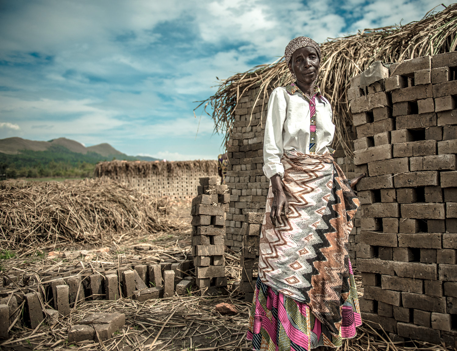 Brick making enterprise - On assignment with Women for Women International in the Democratic Republic of Congo.