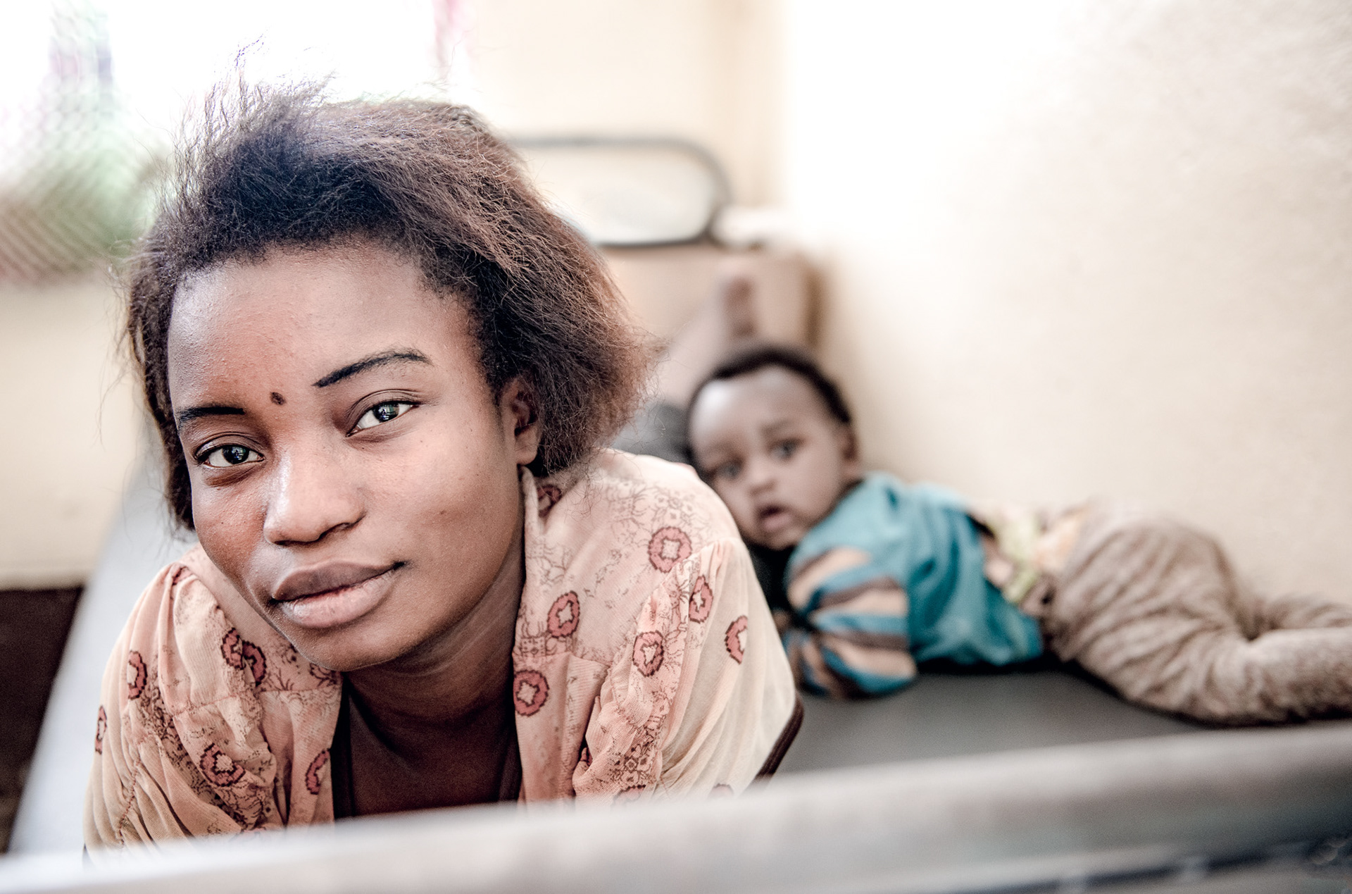Patients at Chahi Hospital, DRC