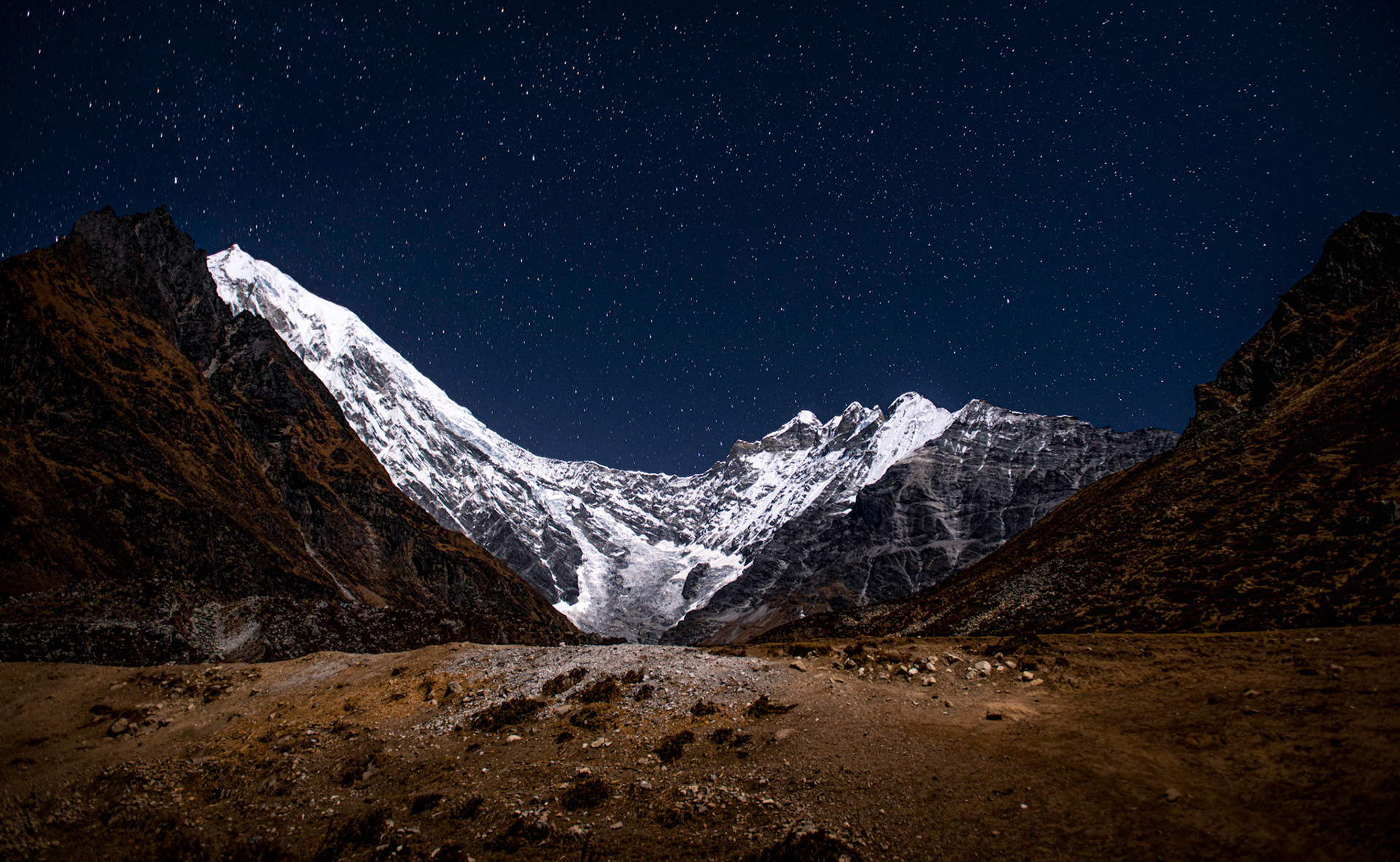 The himalayan night sky - Langtang Trek in the Himalayas, Nepal