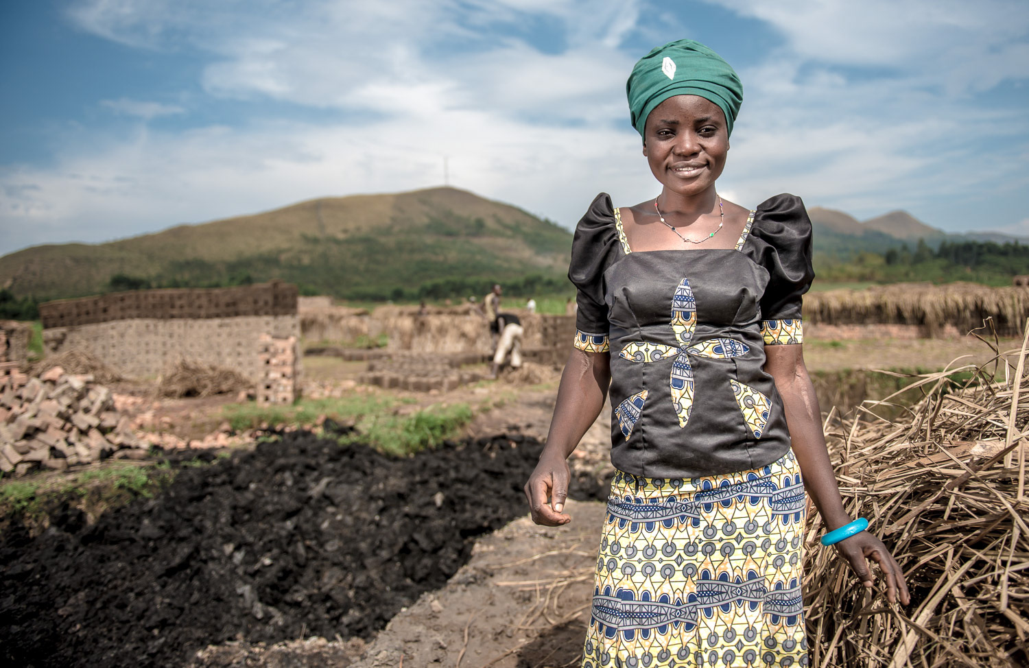 Brick making enterprise - On assignment with Women for Women International in the Democratic Republic of Congo.