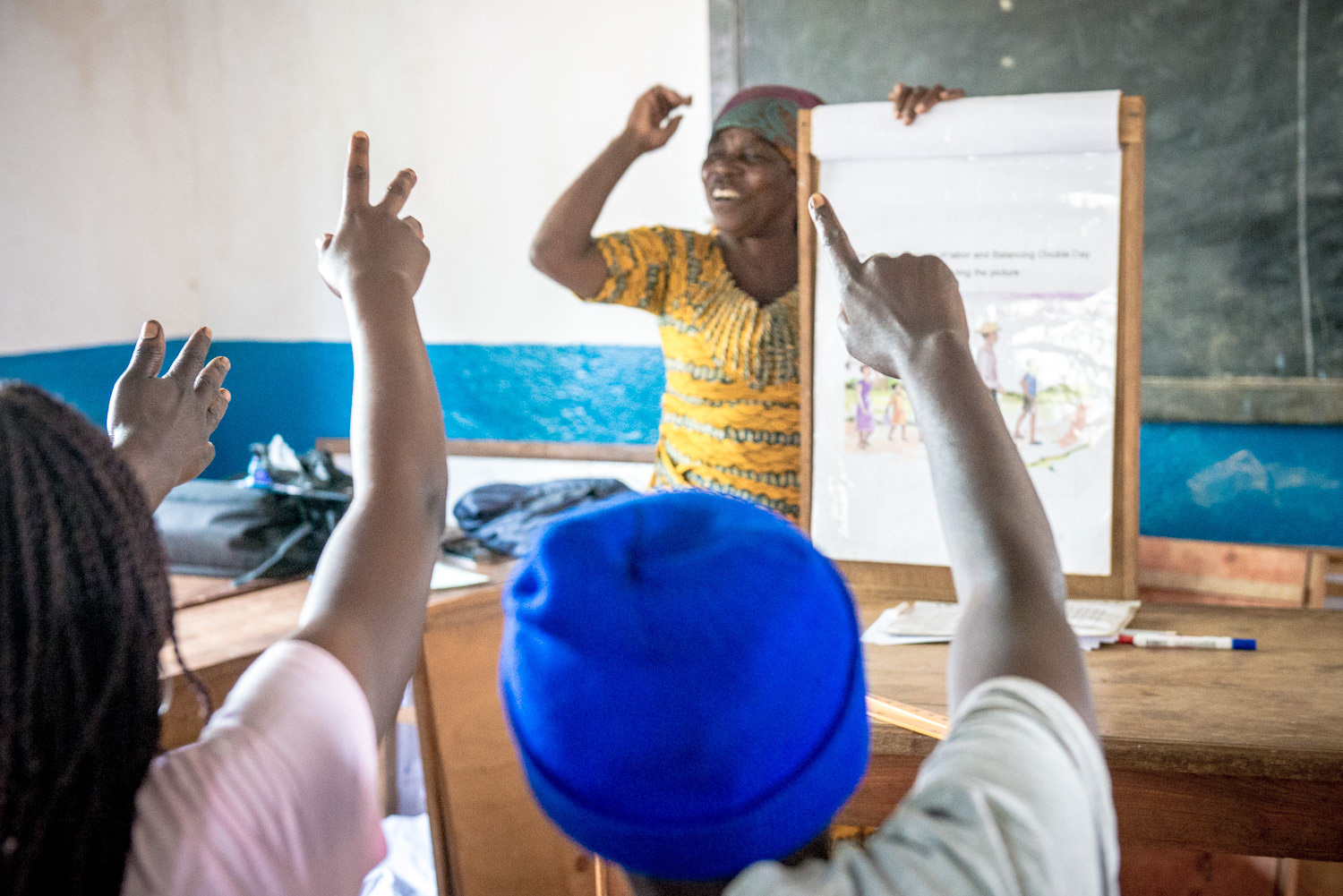 Teaching life skills - On assignment with Women for Women International in the Democratic Republic of Congo.