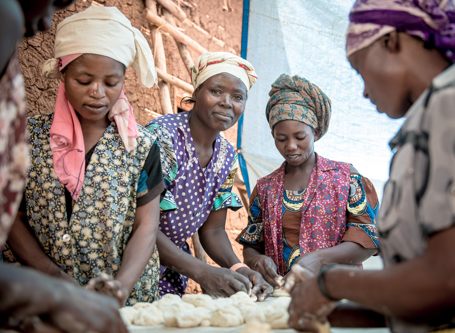 Bread making - On assignment with Women for Women International in the Democratic Republic of Congo.