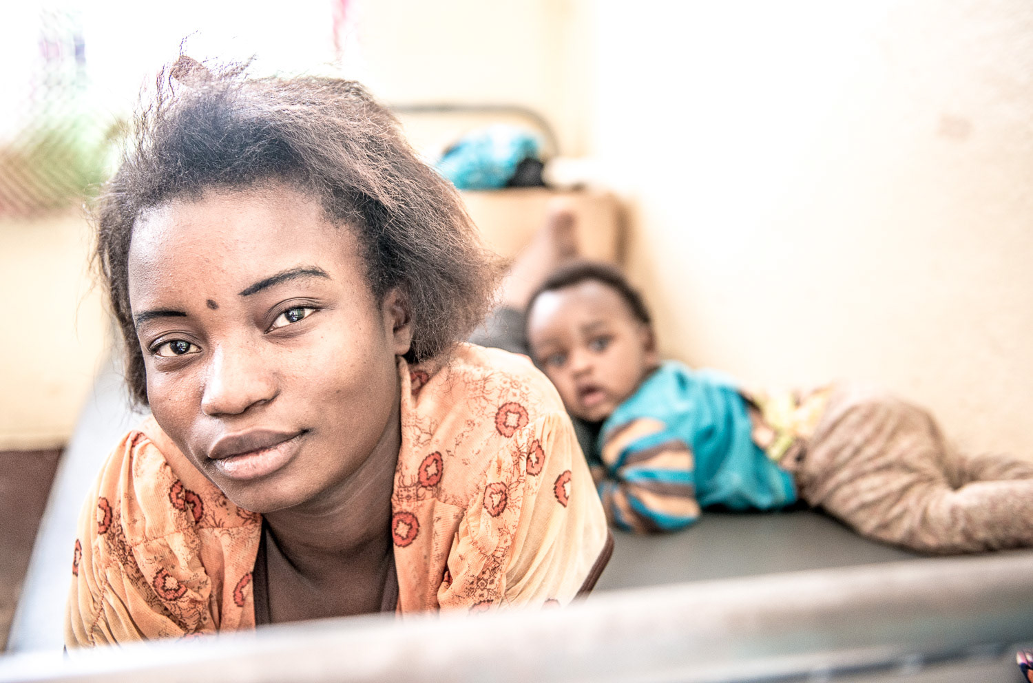 Patinet in Chahi Hospital supported by Focus Congo in Bukavu, Democratic Republic of Congo
