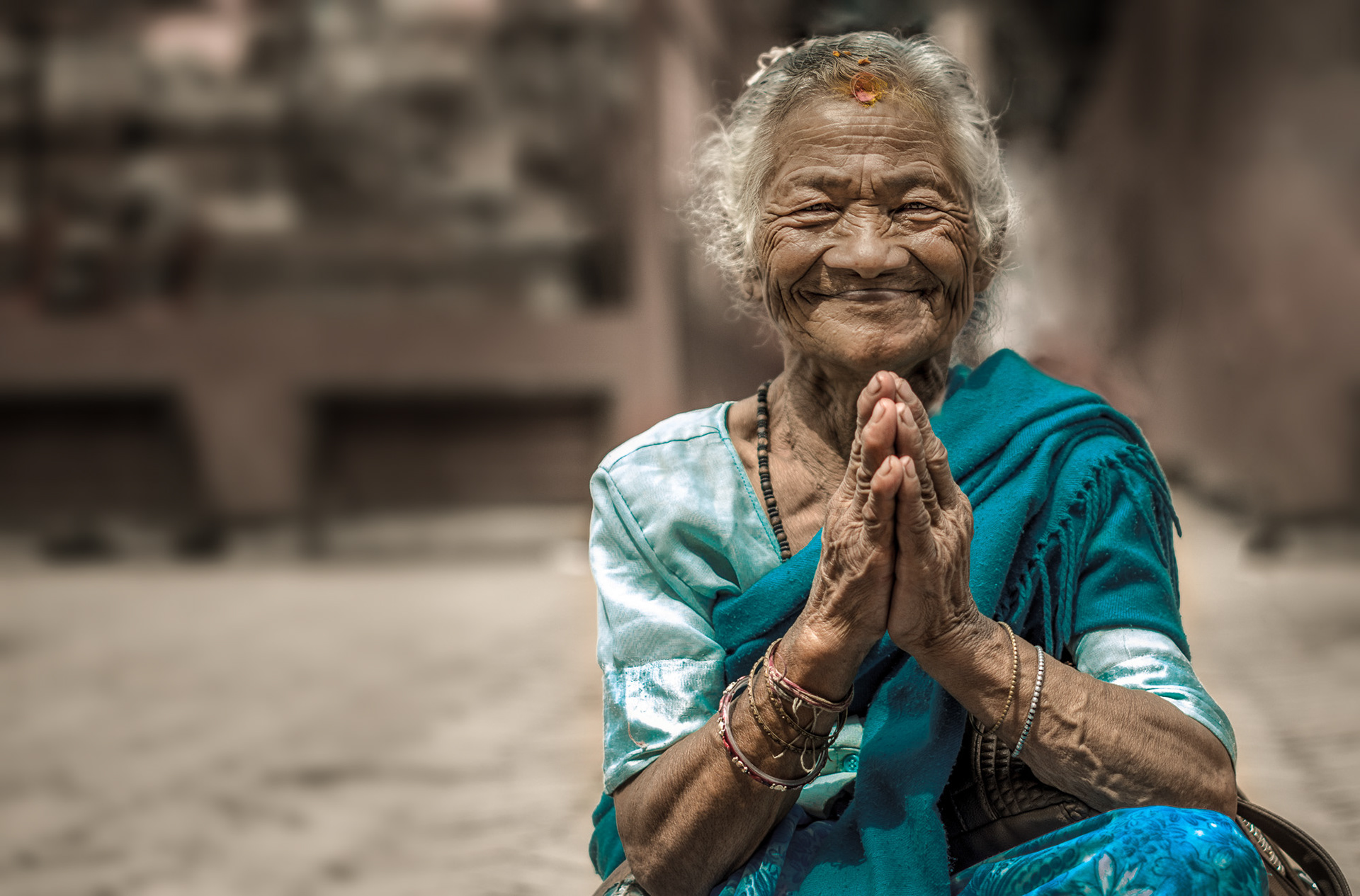Nepalese woman in Kathmandu, Nepal