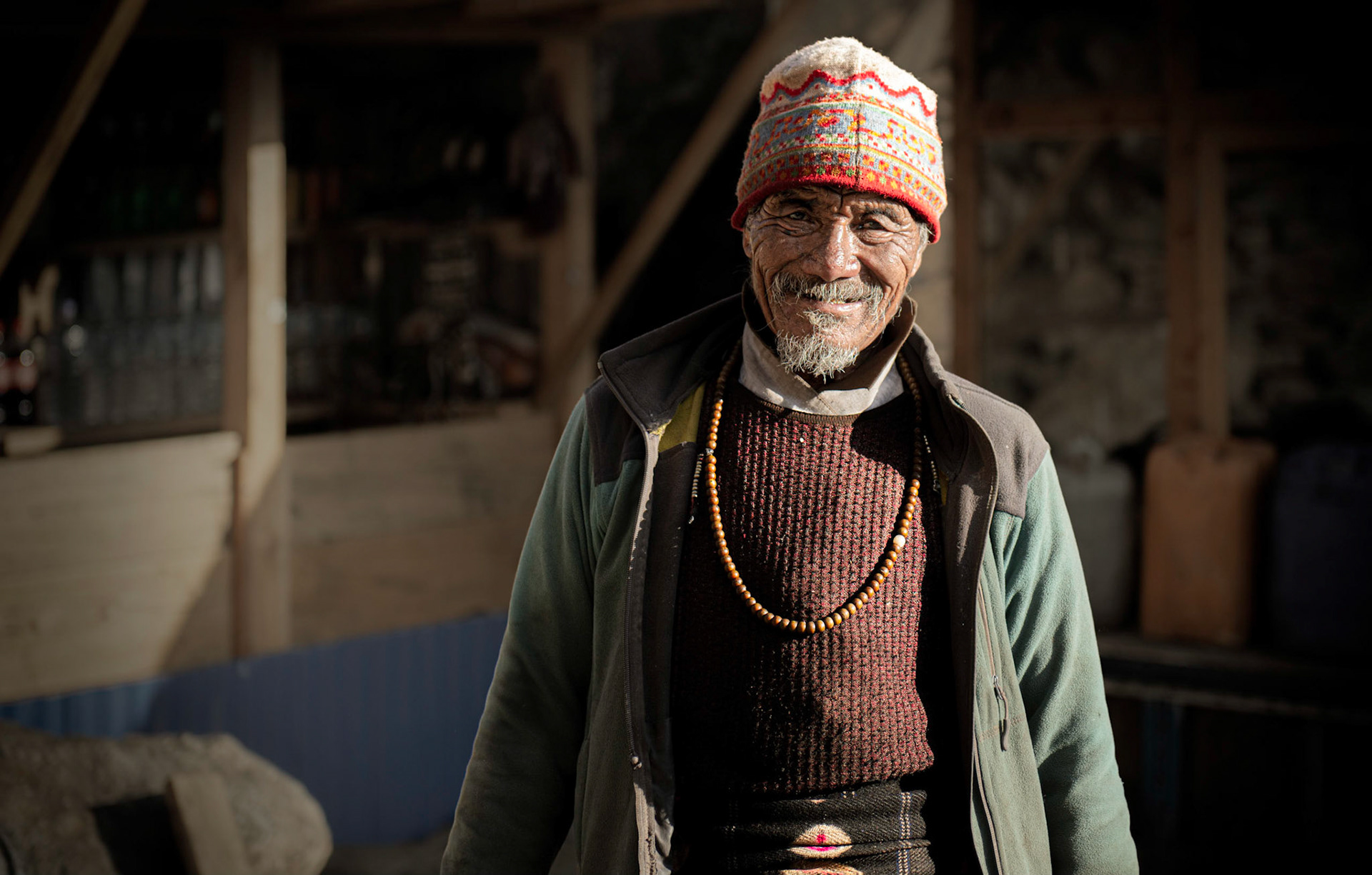 Nepalese Man - Langtang Trek in the Himalayas, Nepal