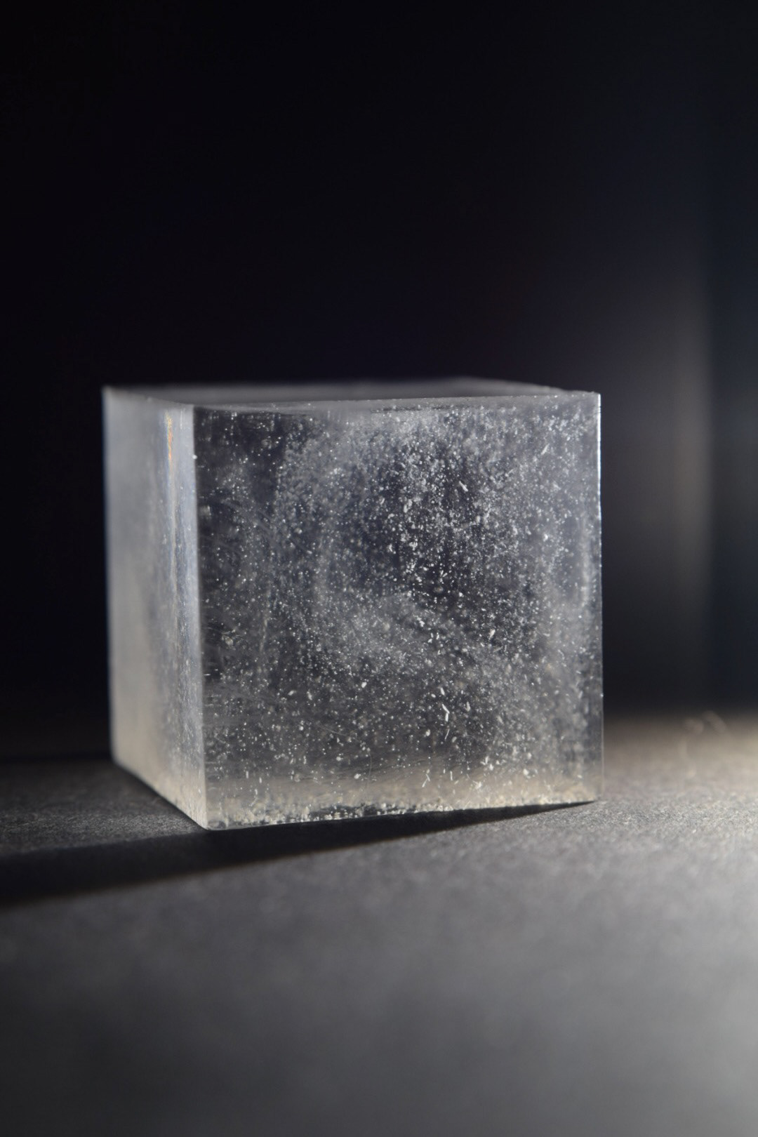 A lifetime encapsulated within a resin cube - development of 13 second video (2024)