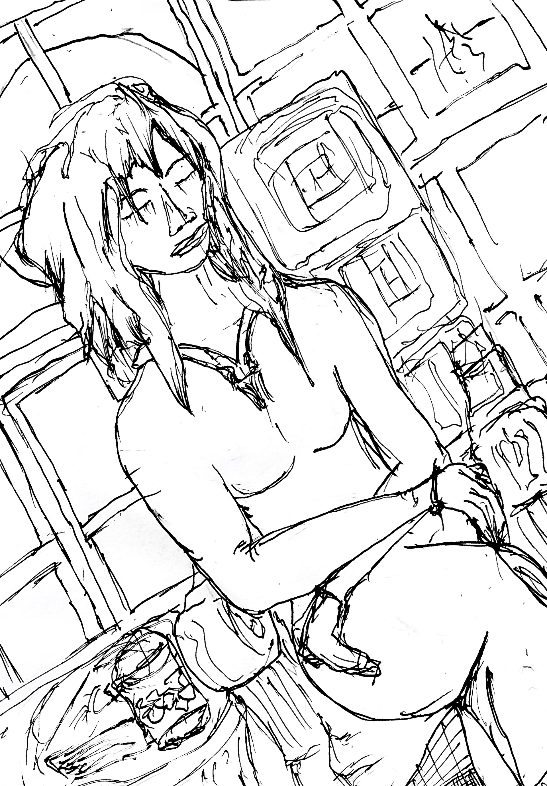 Drawing of character in my story