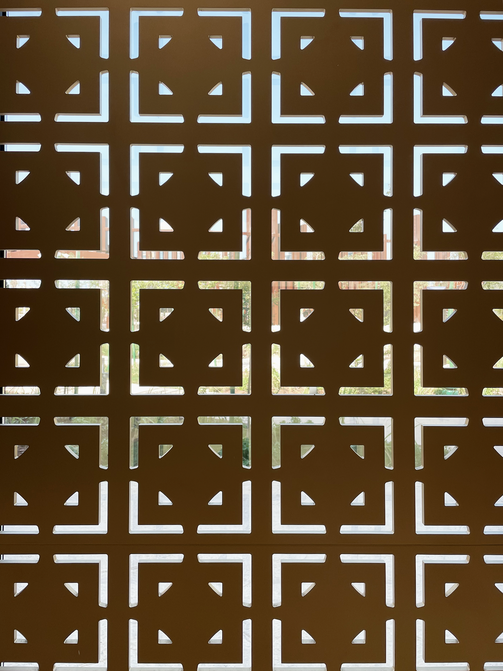 Internal panel featuring typical Saudi Arabian decoration