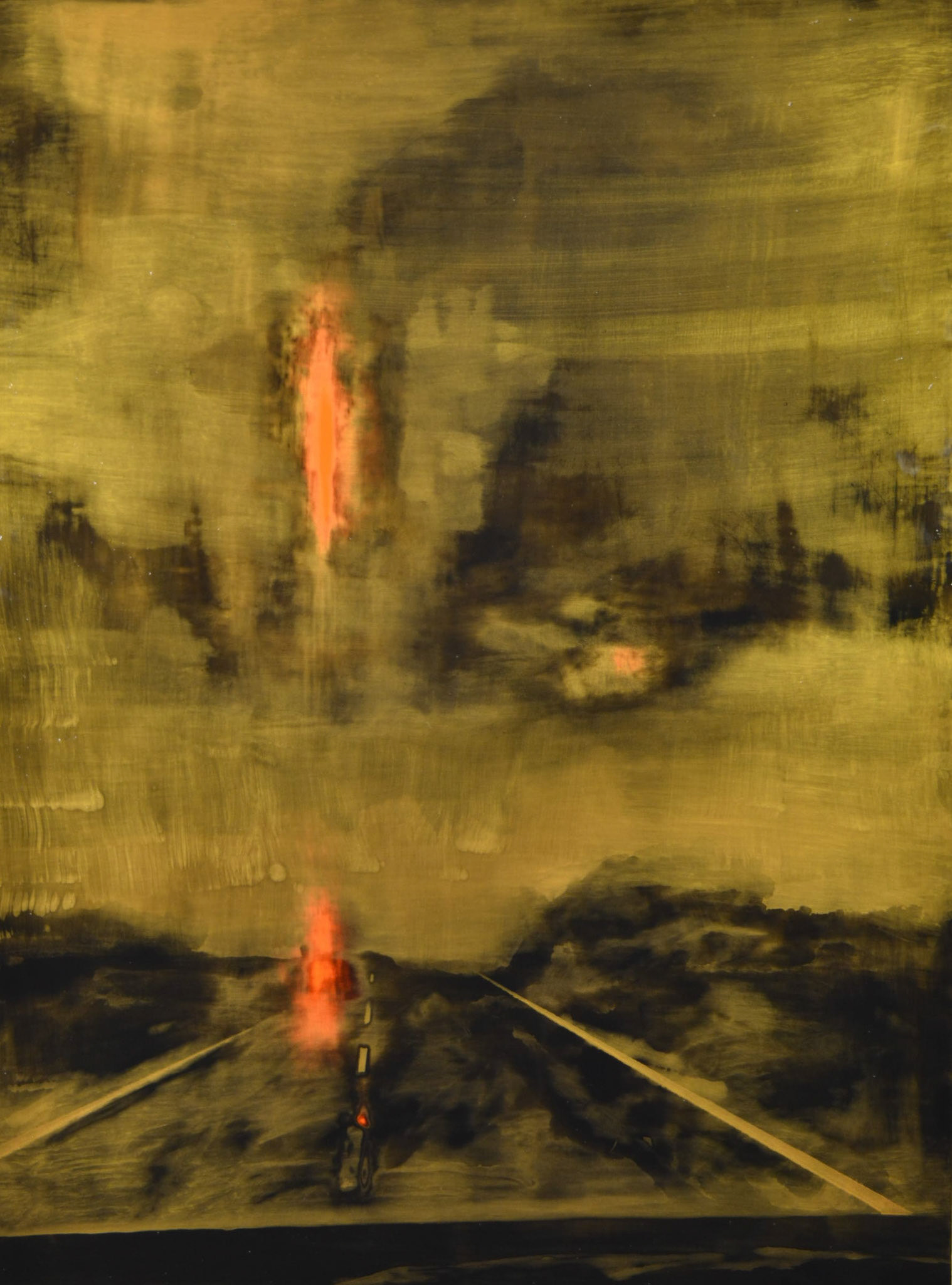 RENDEZVOUS CONFIRMED, 2018 Oil on aluminium H 117 x 87 cm