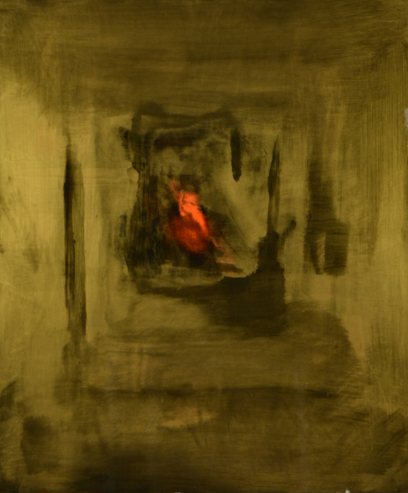 POLAROID, 2018 Oil on aluminium H 91 x 77 cm