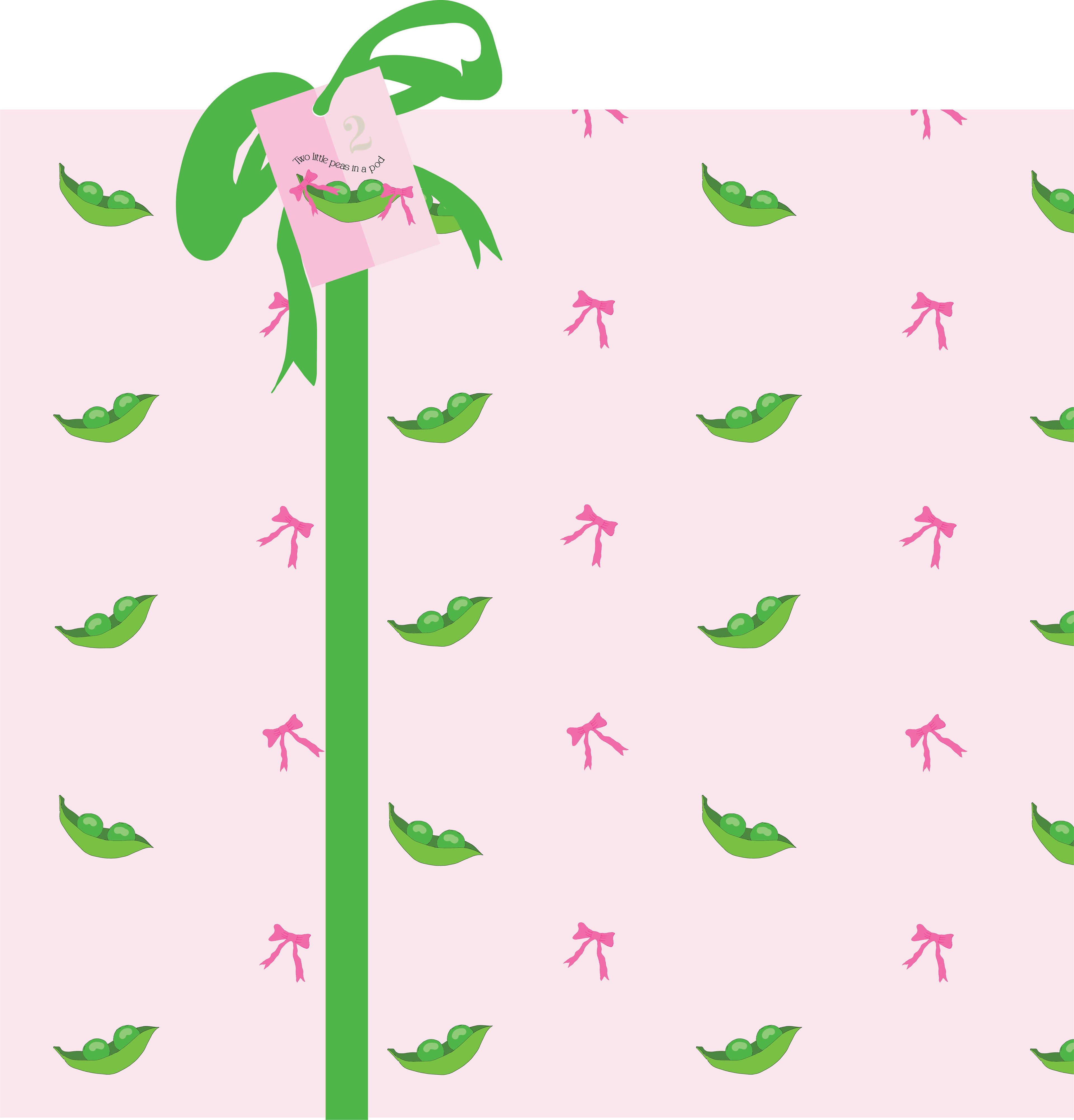Girl Gift Wrap + Tag