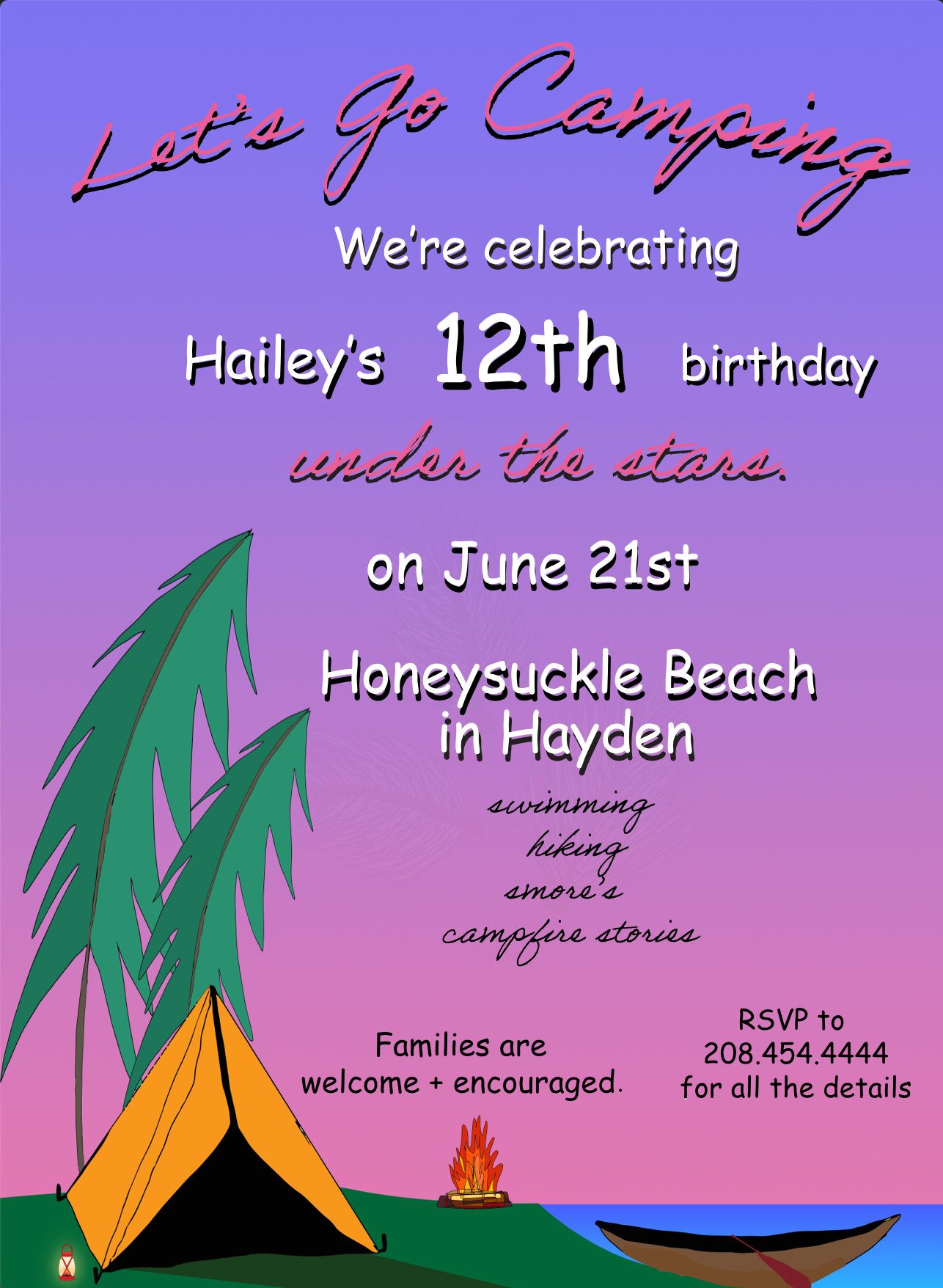 Girl's Invitation