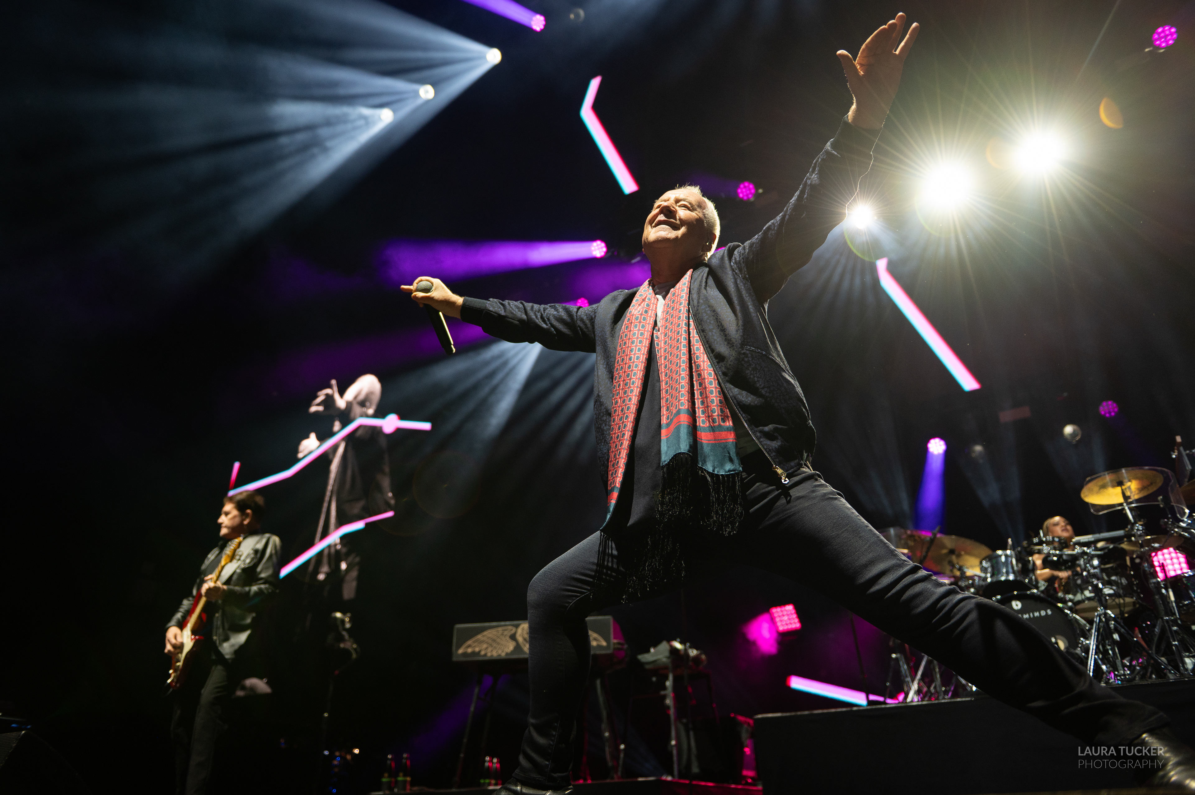 Jim Kerr, Simple Minds performance at Hollywood Casino Amphitheater, St. Louis, MO