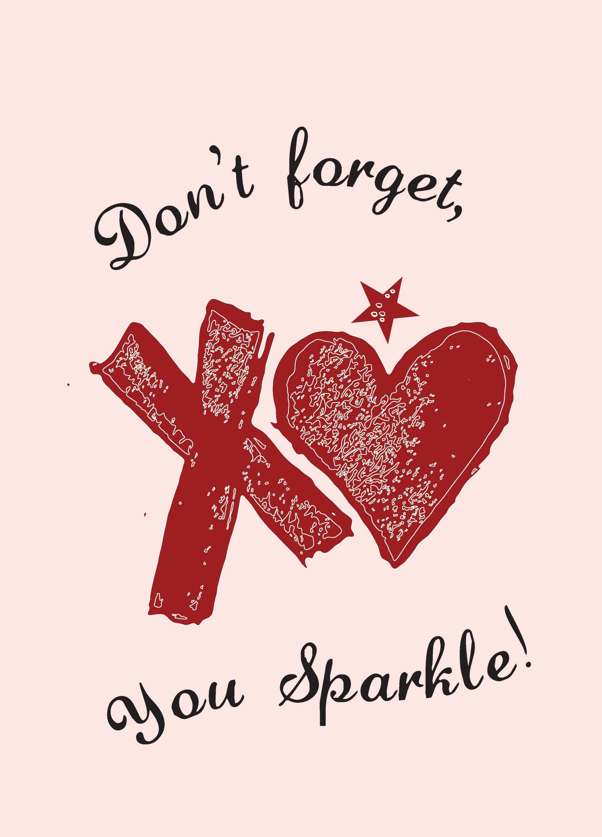 greeting card encouragement sparkle