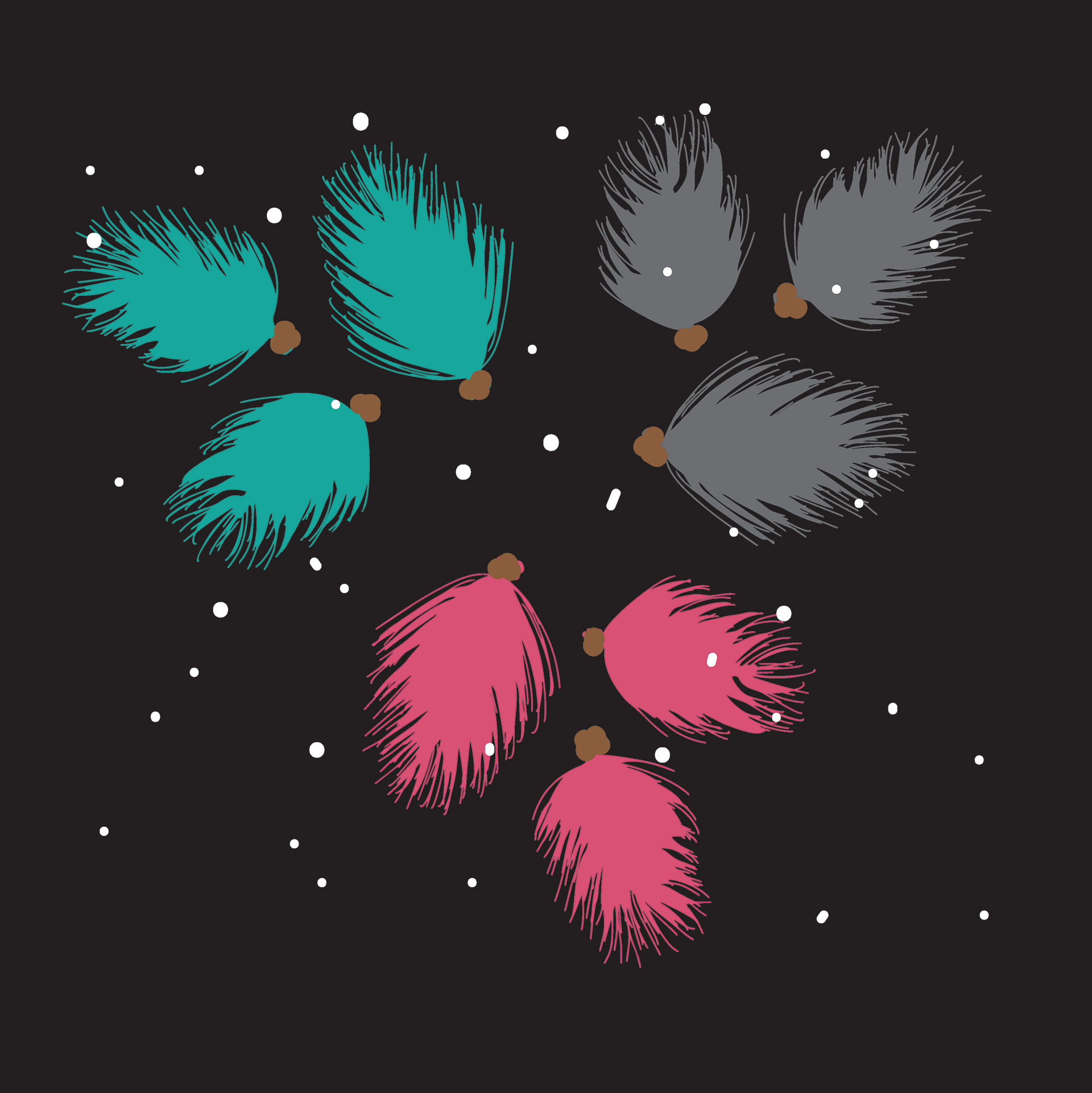 pine pods digital art