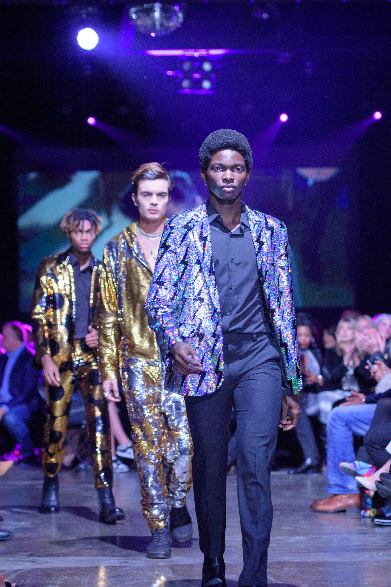 Models on Runway at Tribute Fashion Show