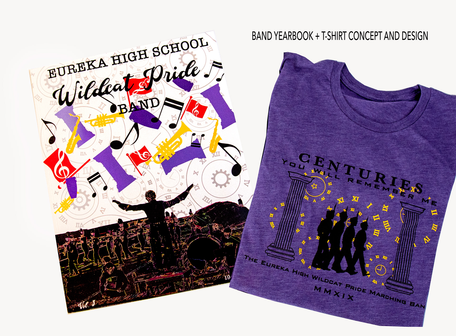 Centuries shirt + yearbook design