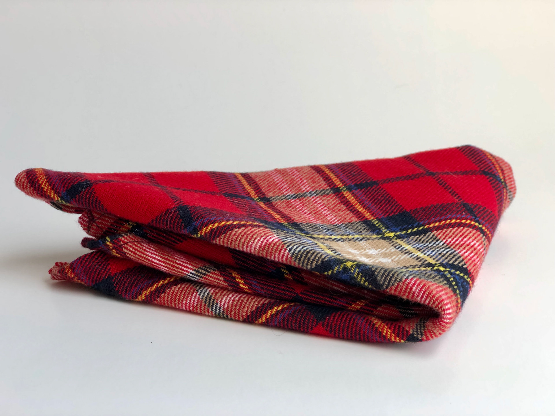 Tartan plaid dog scarf