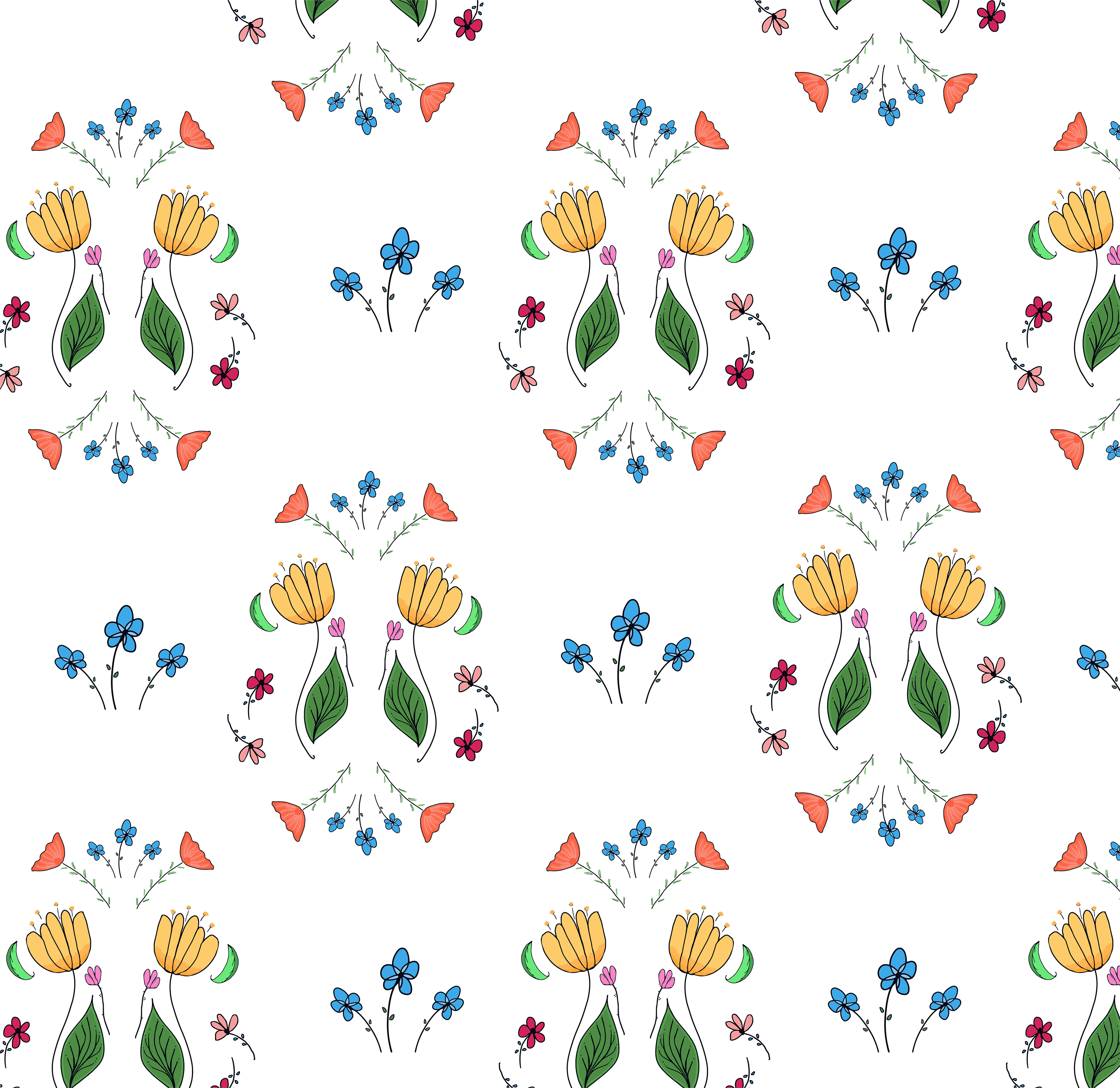 DAINTY FLOWERS COLLAGE