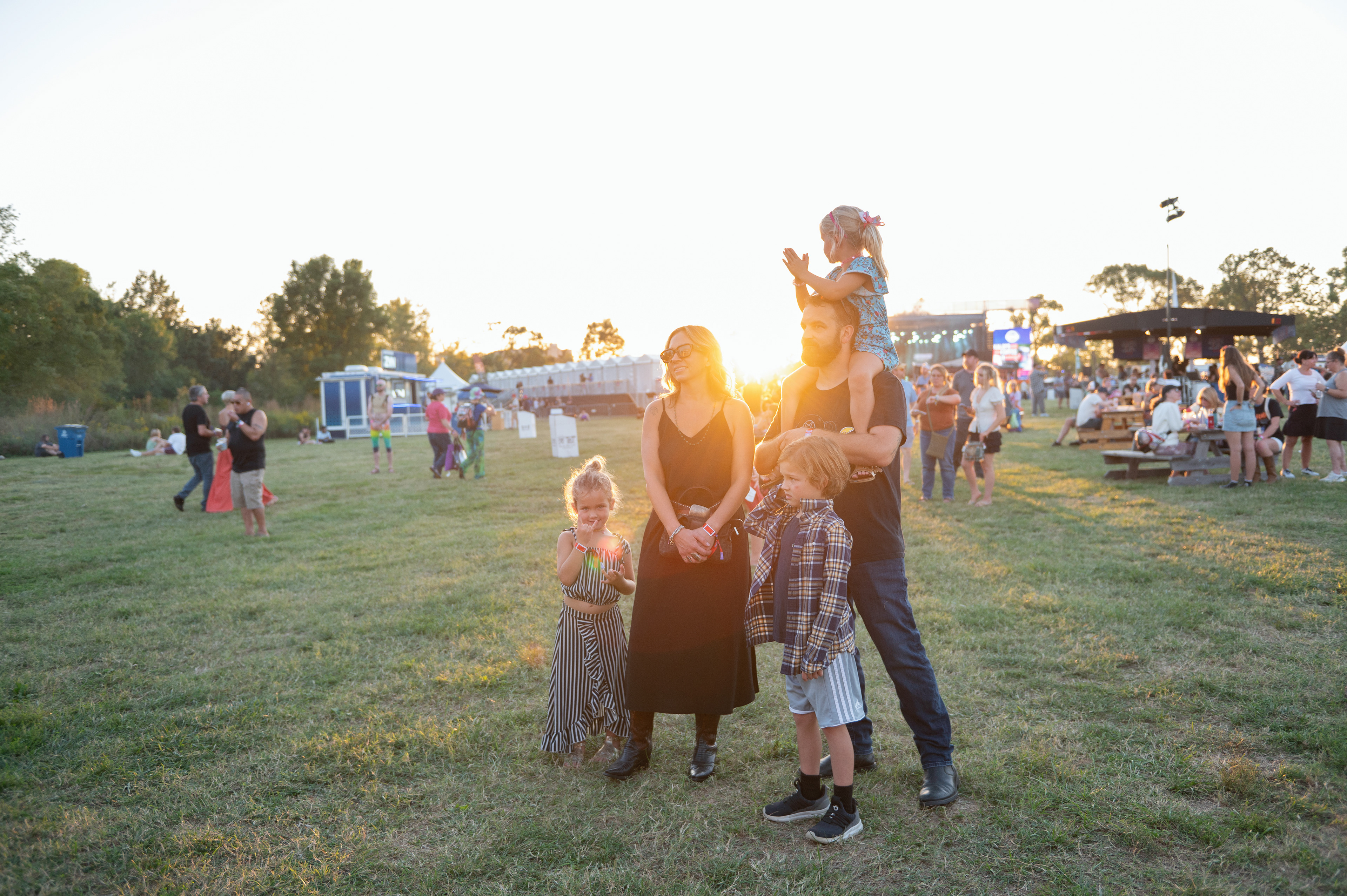 Family at Music Festival