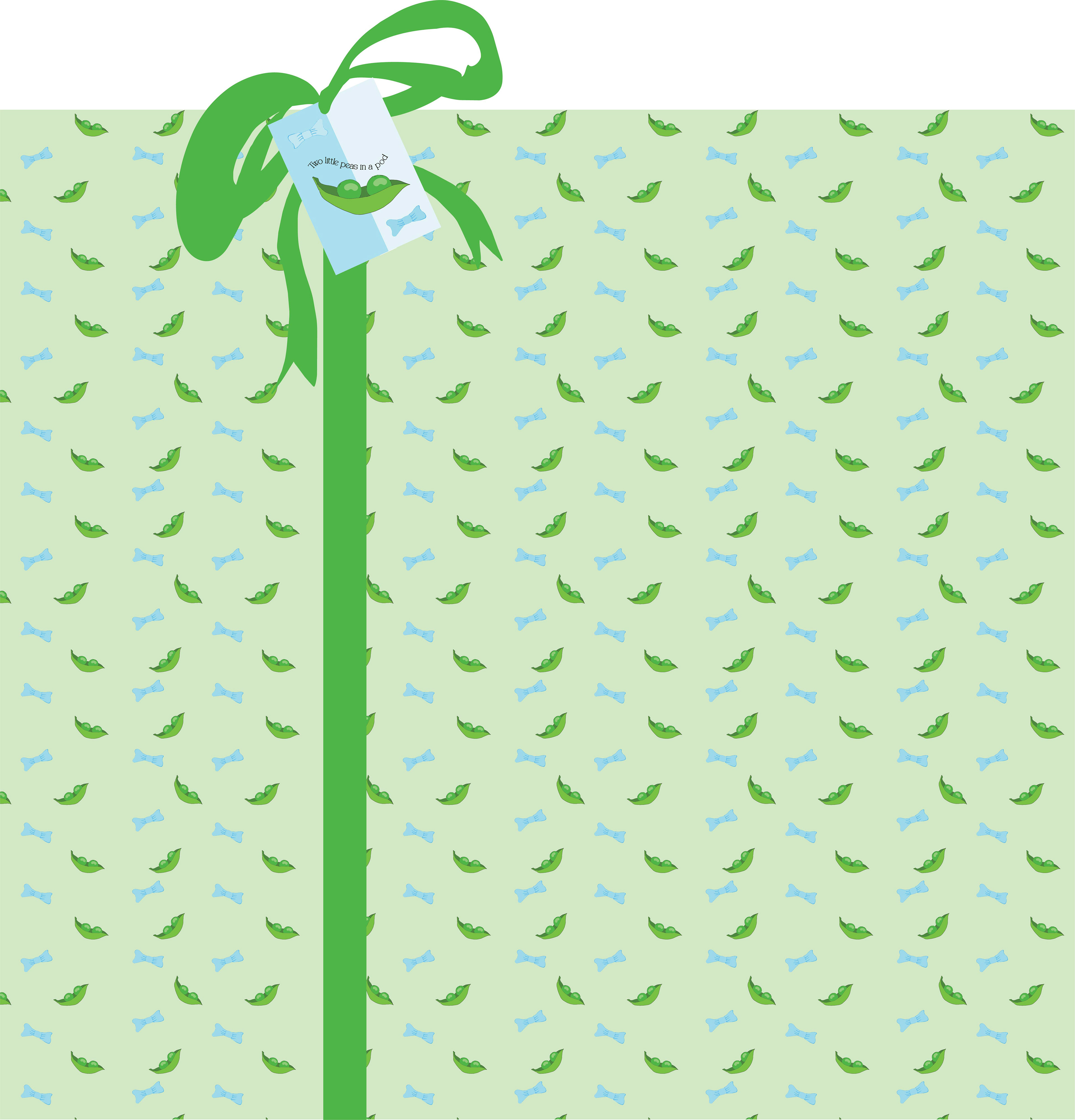 Boy Gift Wrap + Tag