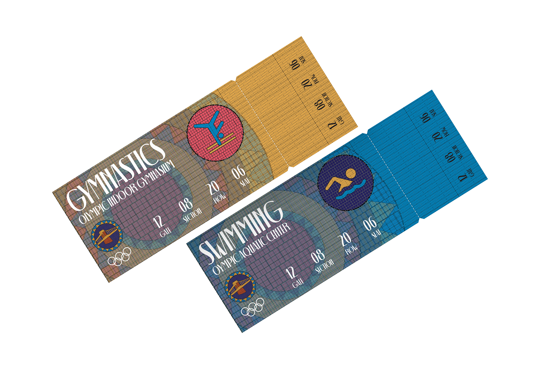 Ticket mockups