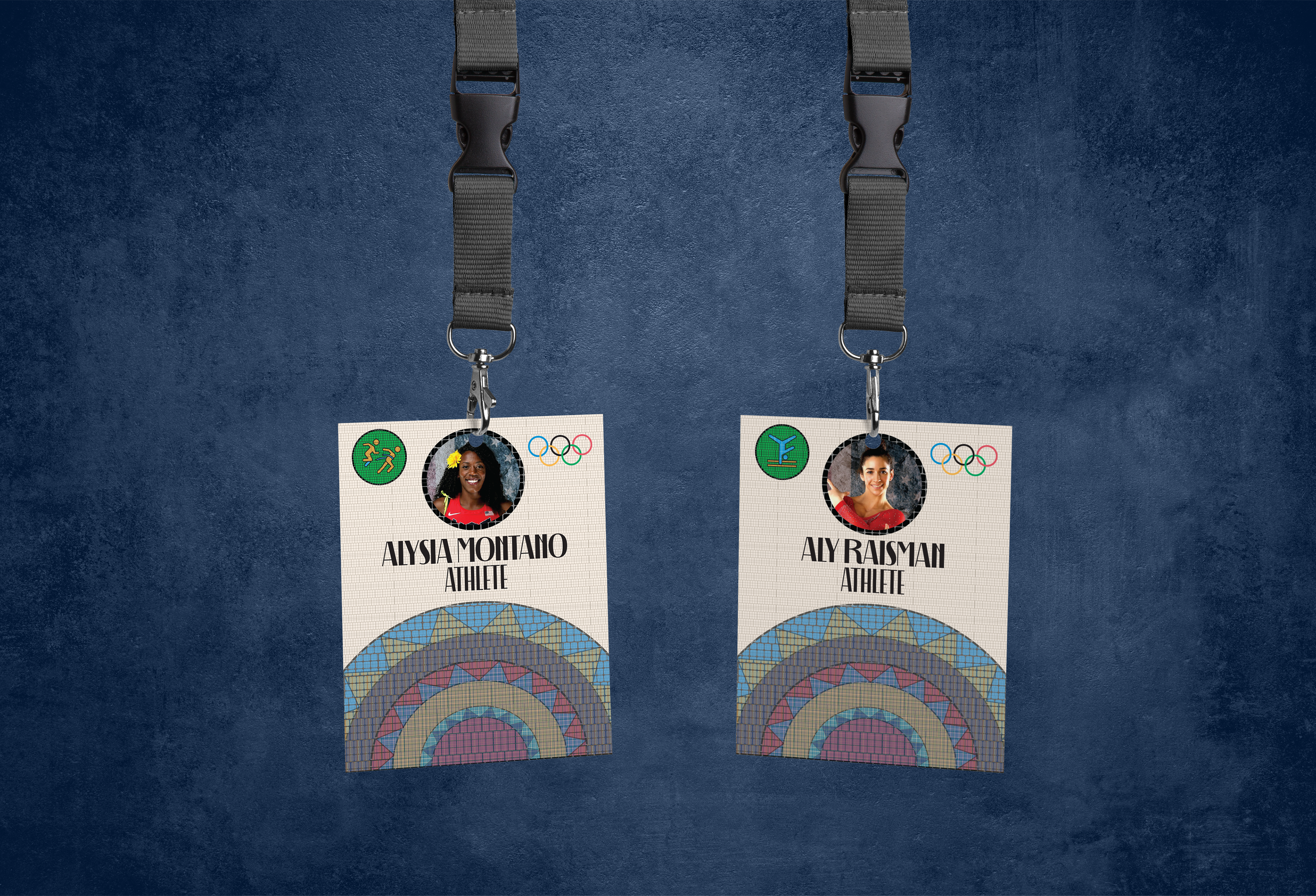 ID badge mockups