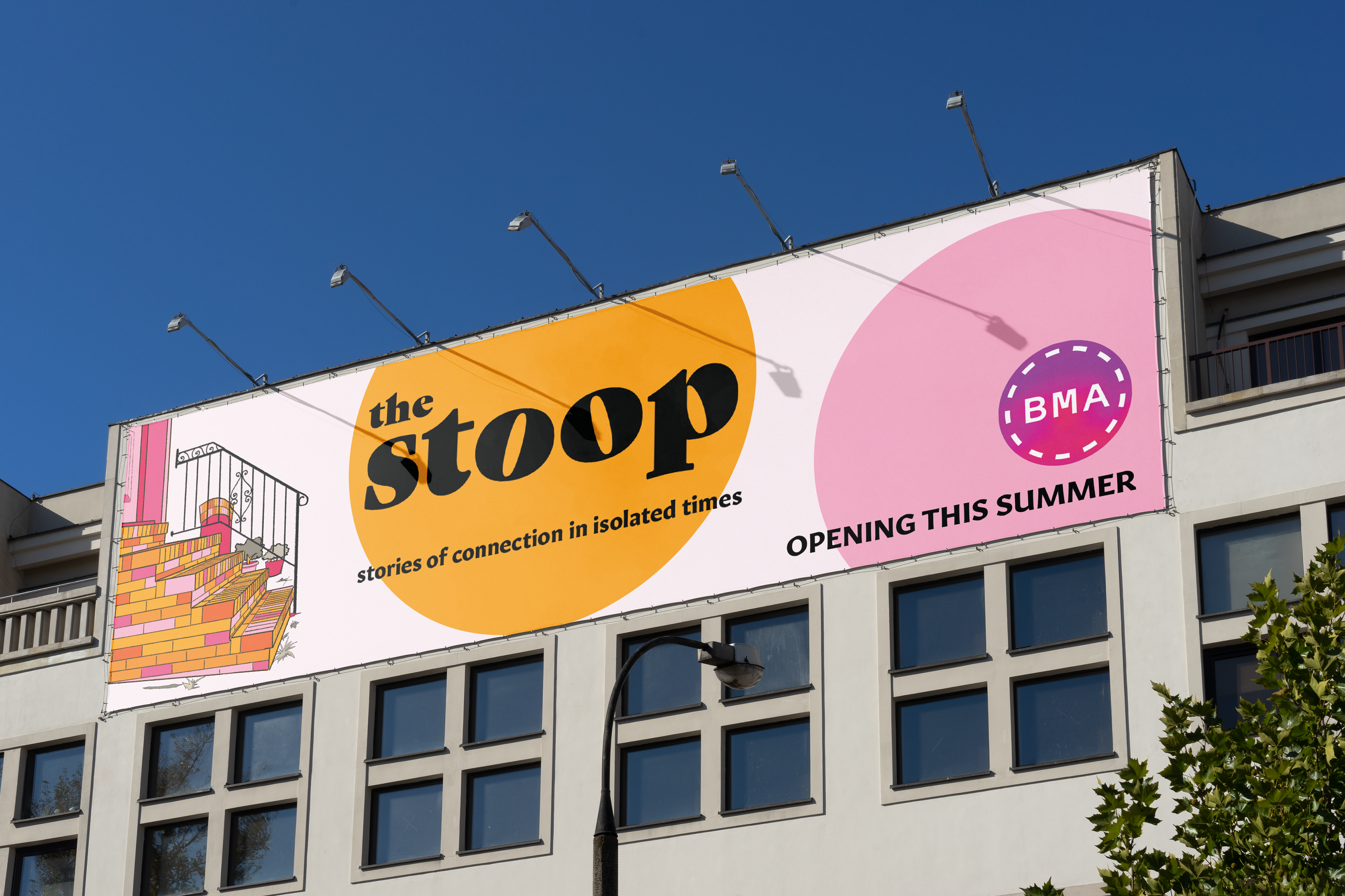 Billboard advertisement mockup for exhibit