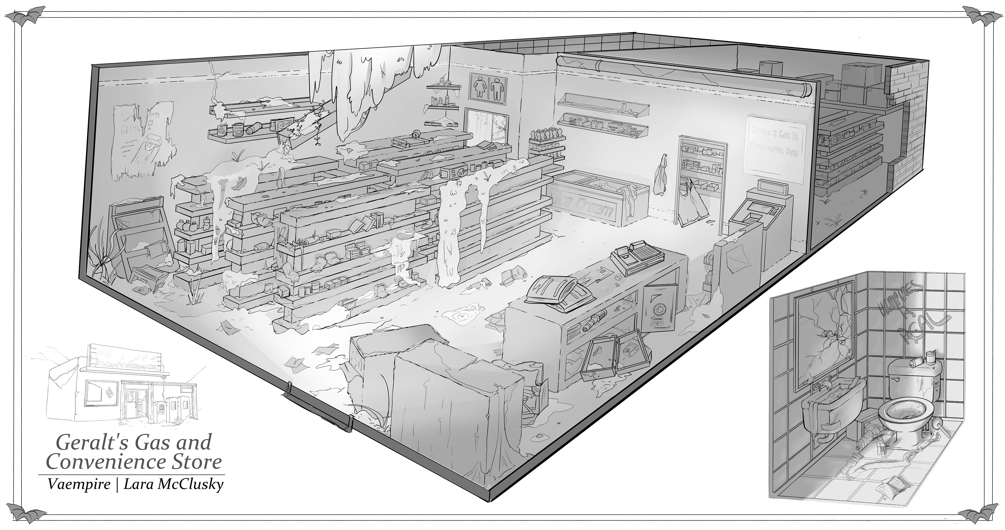 Geralt's Gas and Convenience Int. Concept 