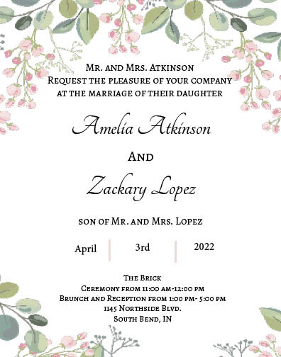 Wedding Invitatio
