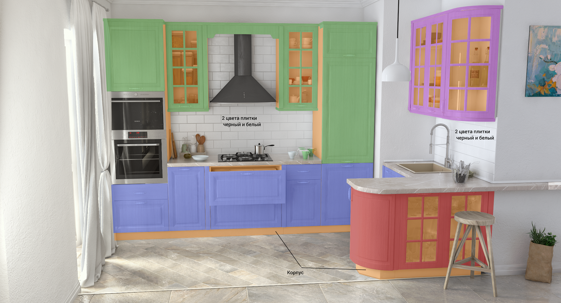 For this project, I made over 600 renderings of docked renderings.