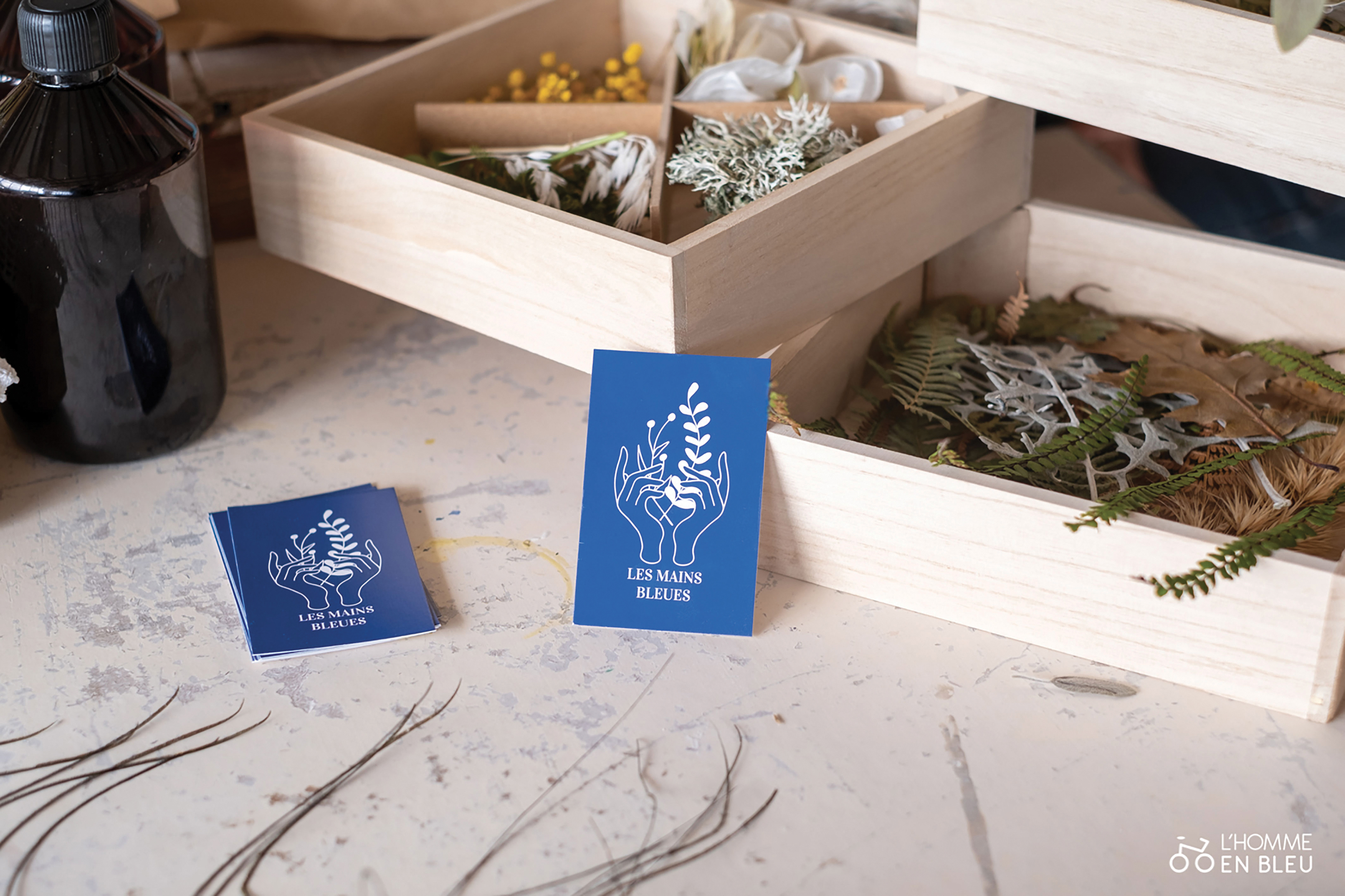 Photo : L'homme en bleu