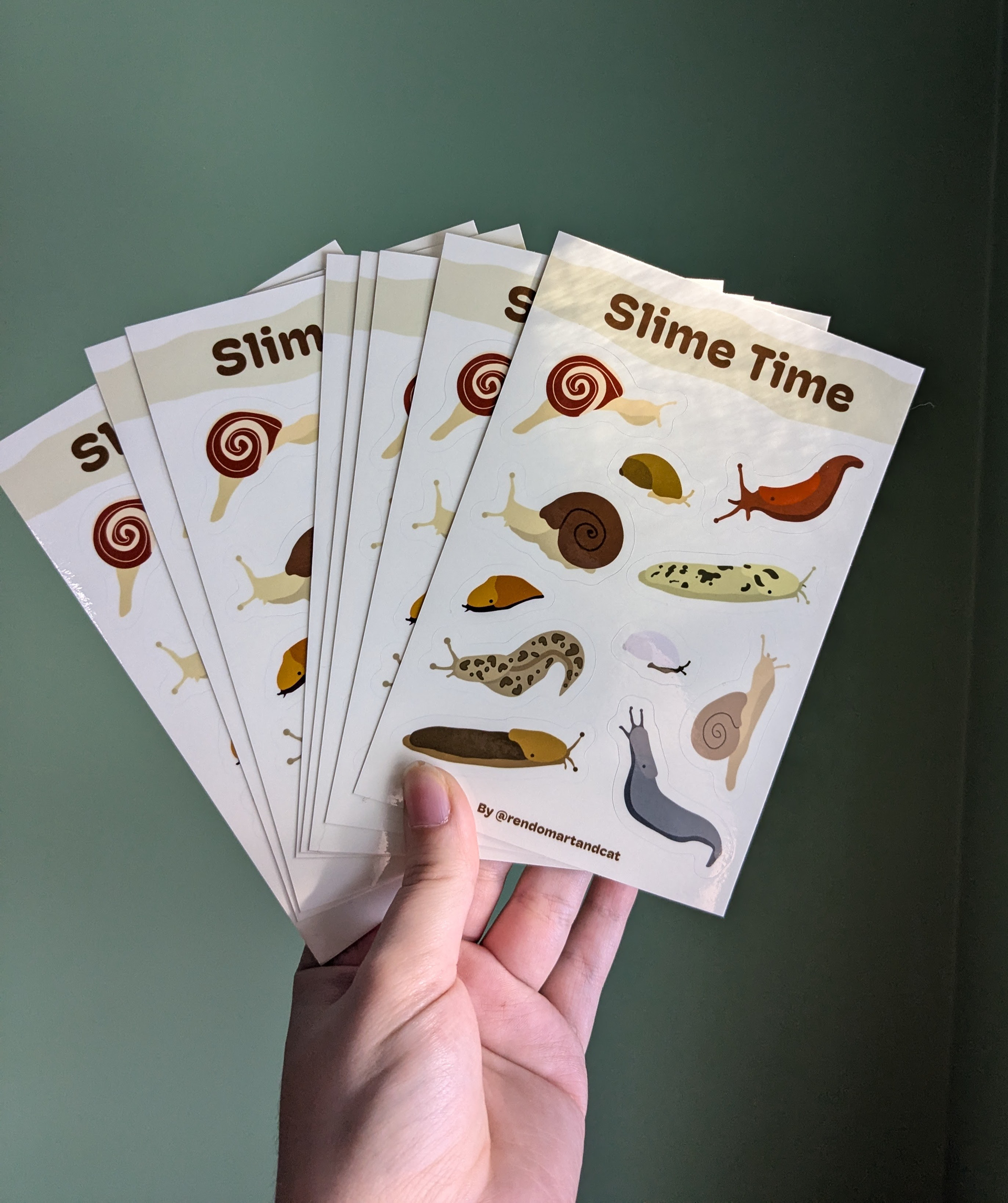 Slime Time Sticker Sheet (4 in Stock)