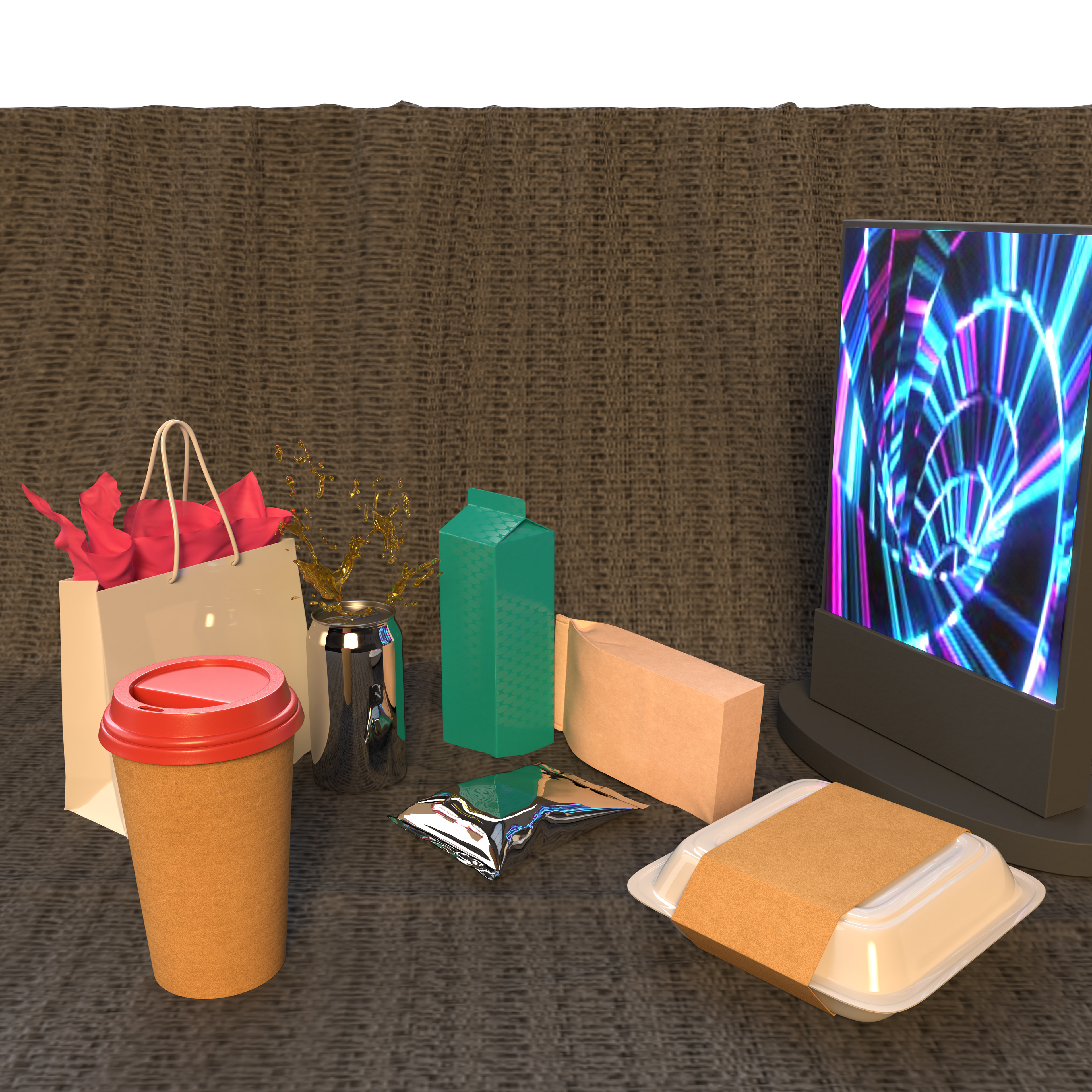 A bunch of default objects from dimension