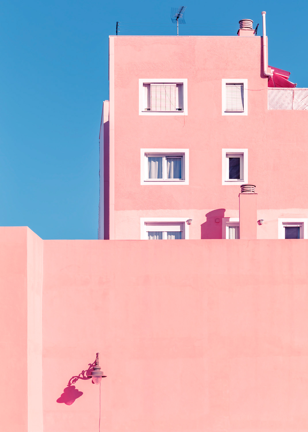 Sunny House And Blue Sky