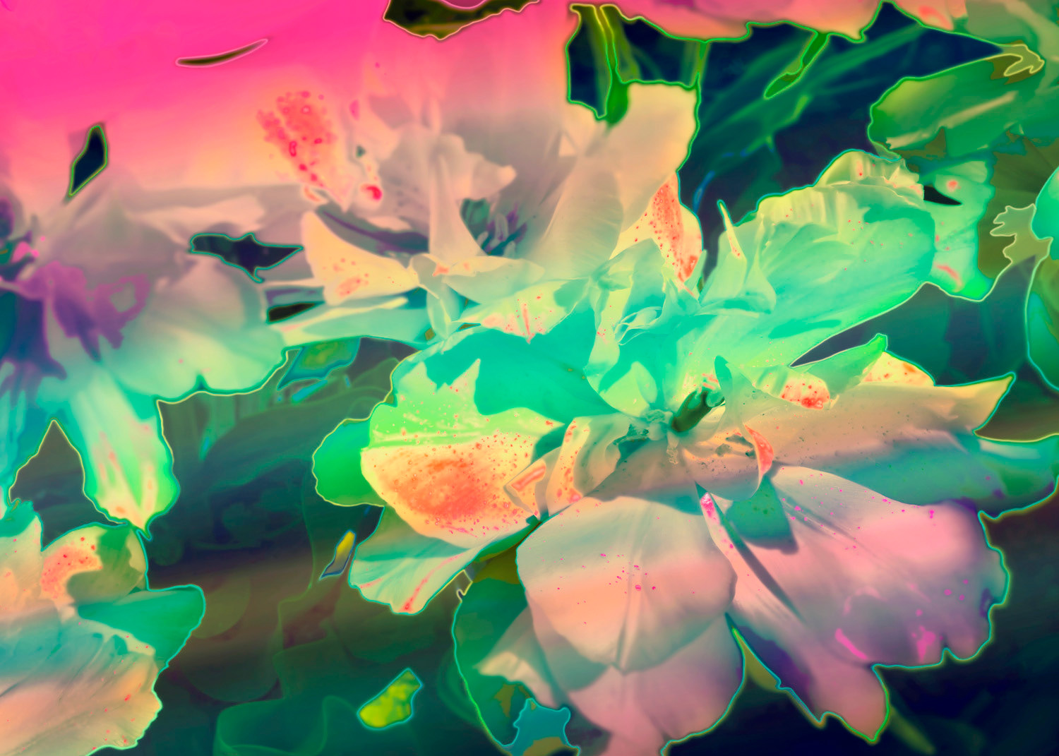 Synthwave Flowers