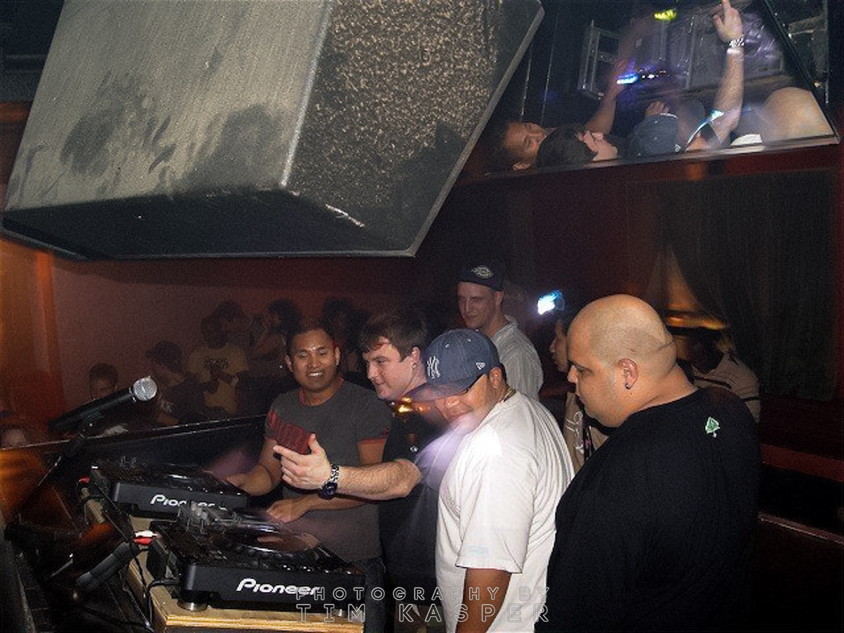 CHRIS SANTIAGO, BLUE JAY, JDUB, SNEAK AND NATE GONS IN BACKGROUND