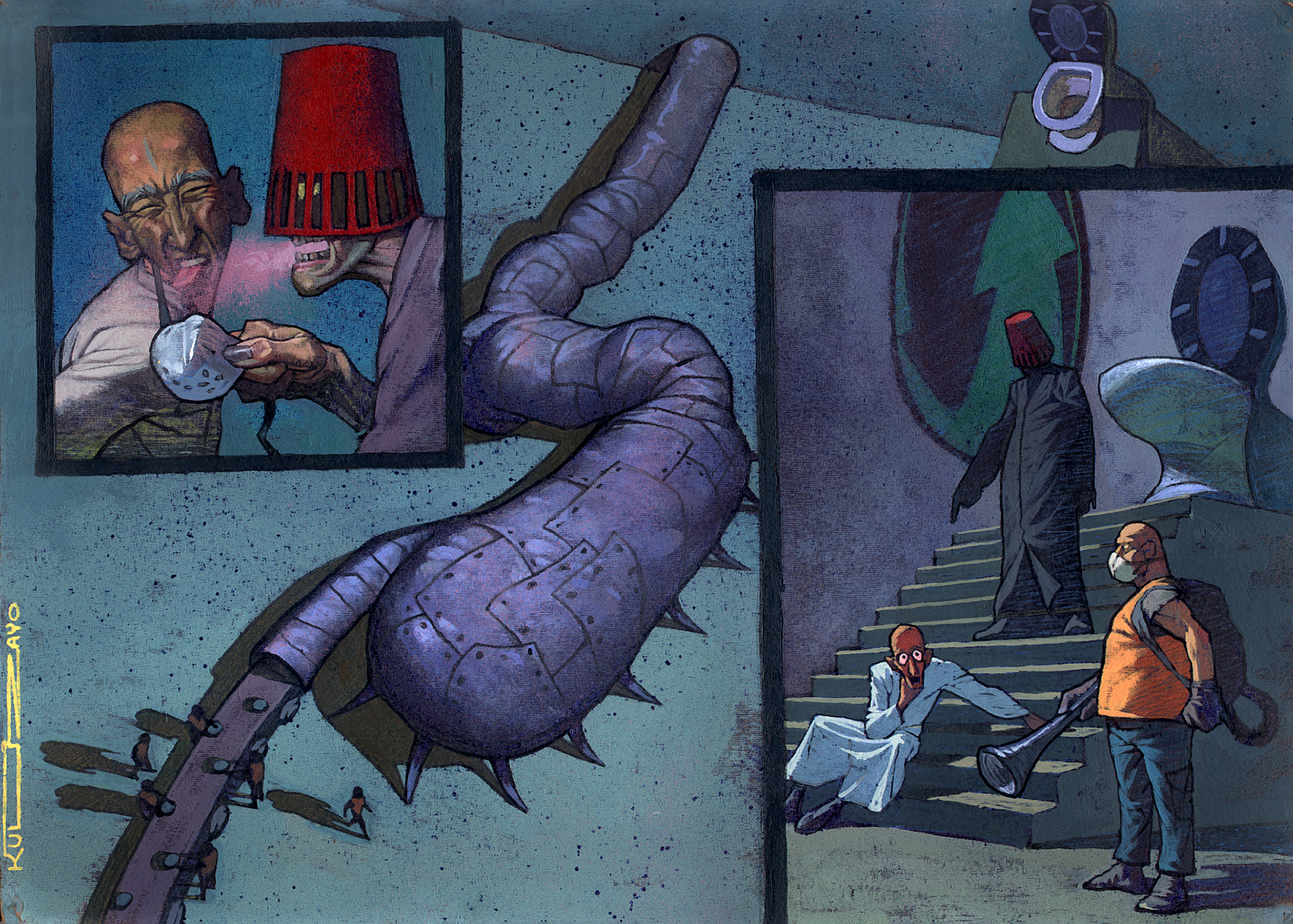 The underground laboratory of King Junk.