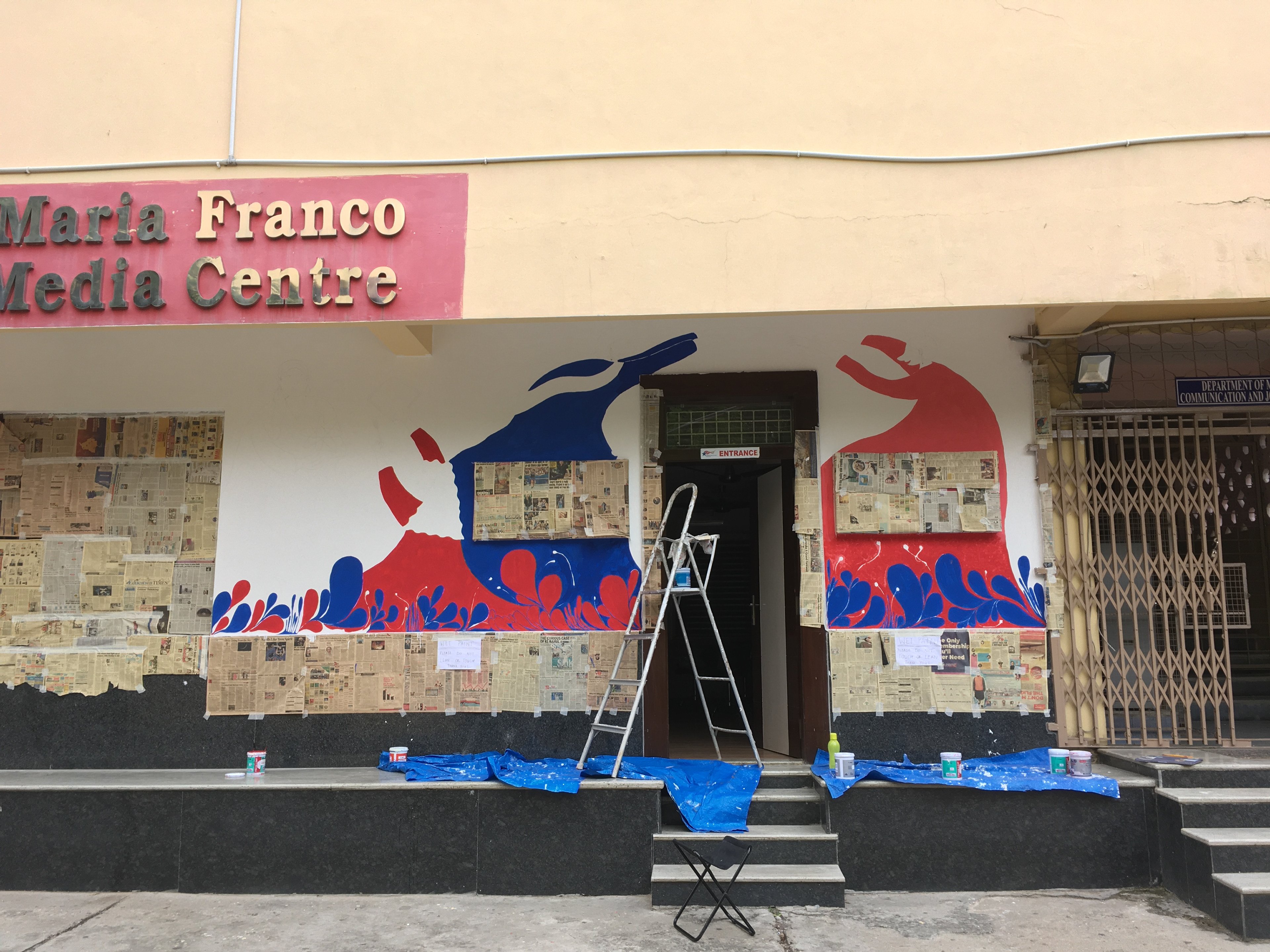 The first three ladies getting some colour