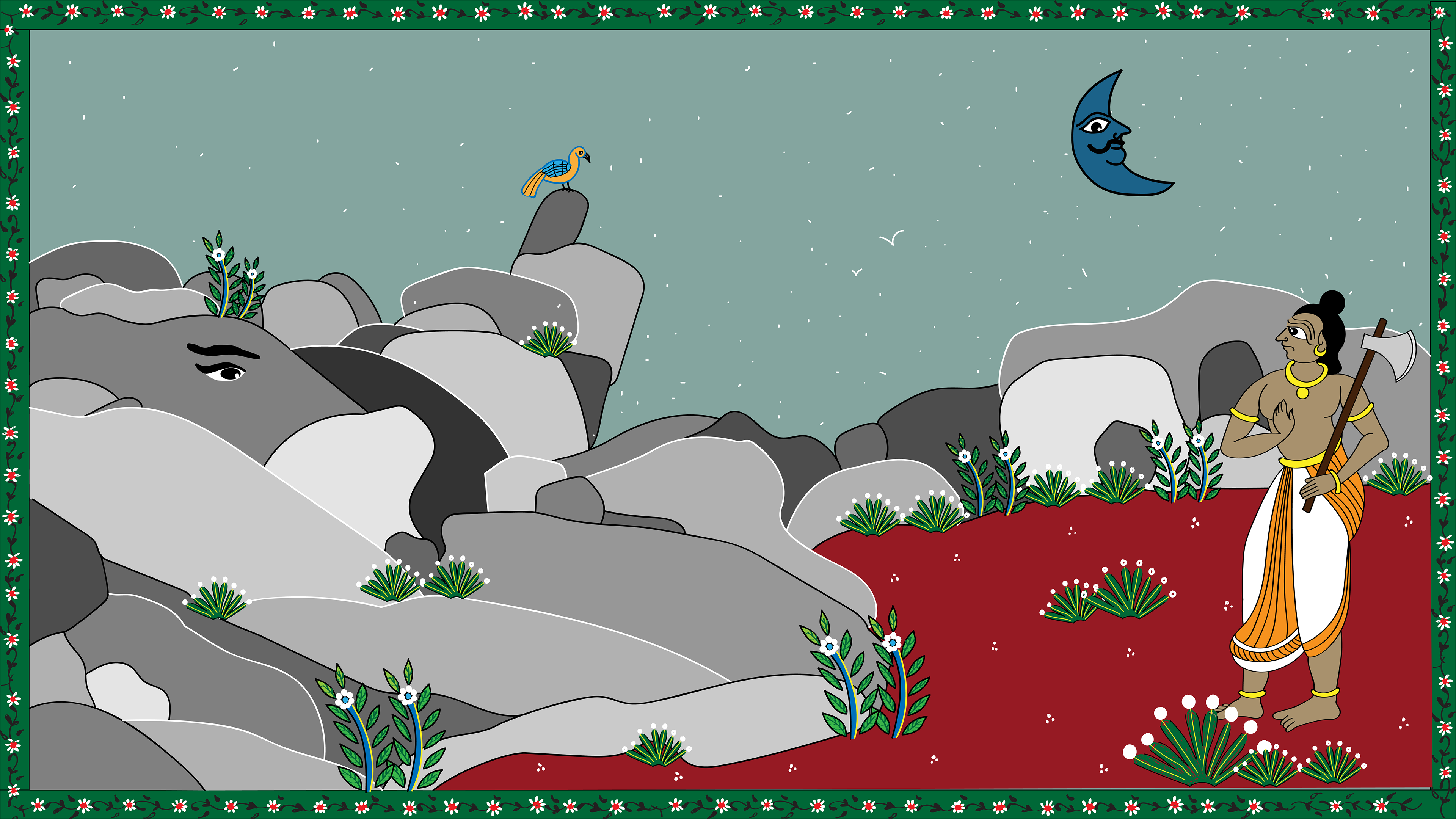 This time around Parushurama found it hard to spot her. He expanded his search which gave Renuka some time to escape!