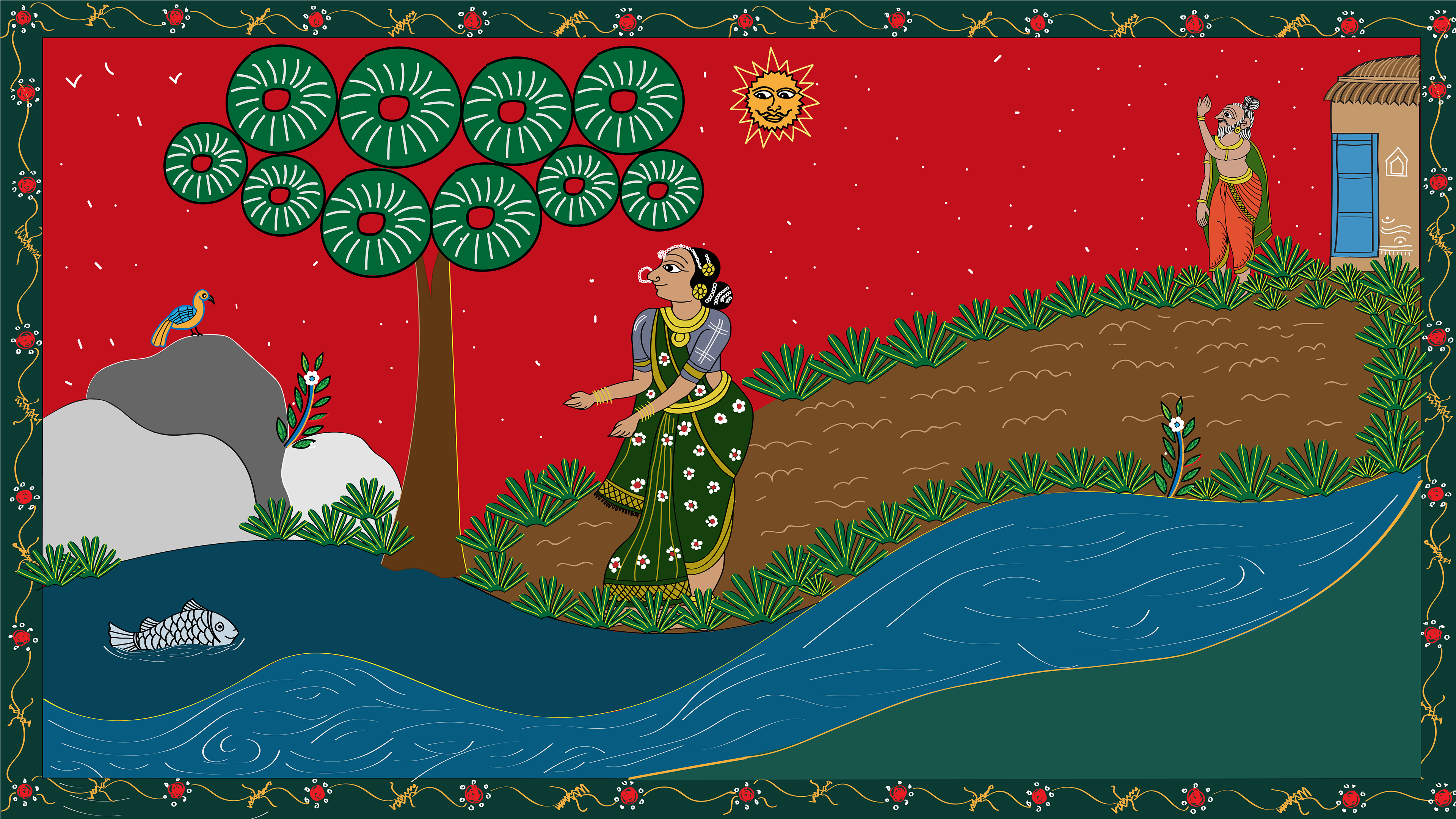 Every morning, Renuka would walk to the river by their ashram home to fetch water