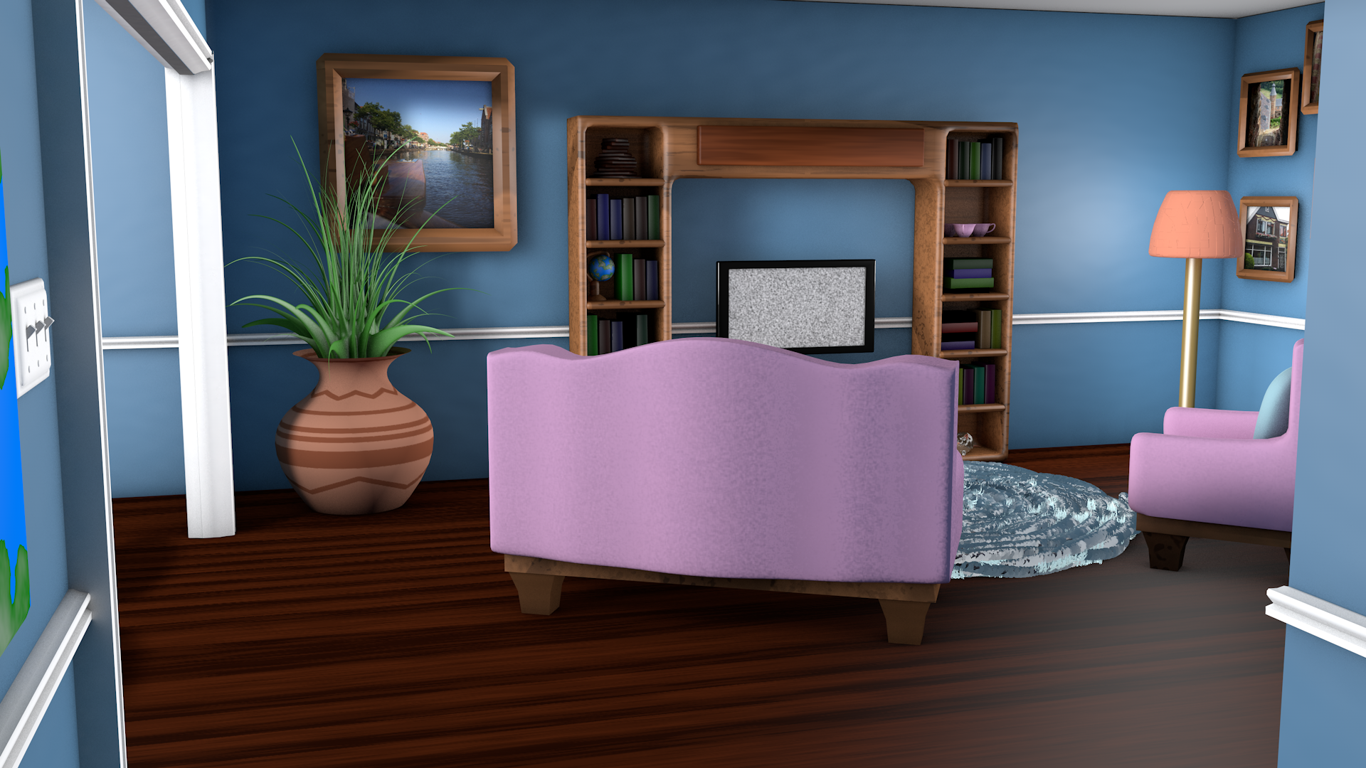 Living room rendered