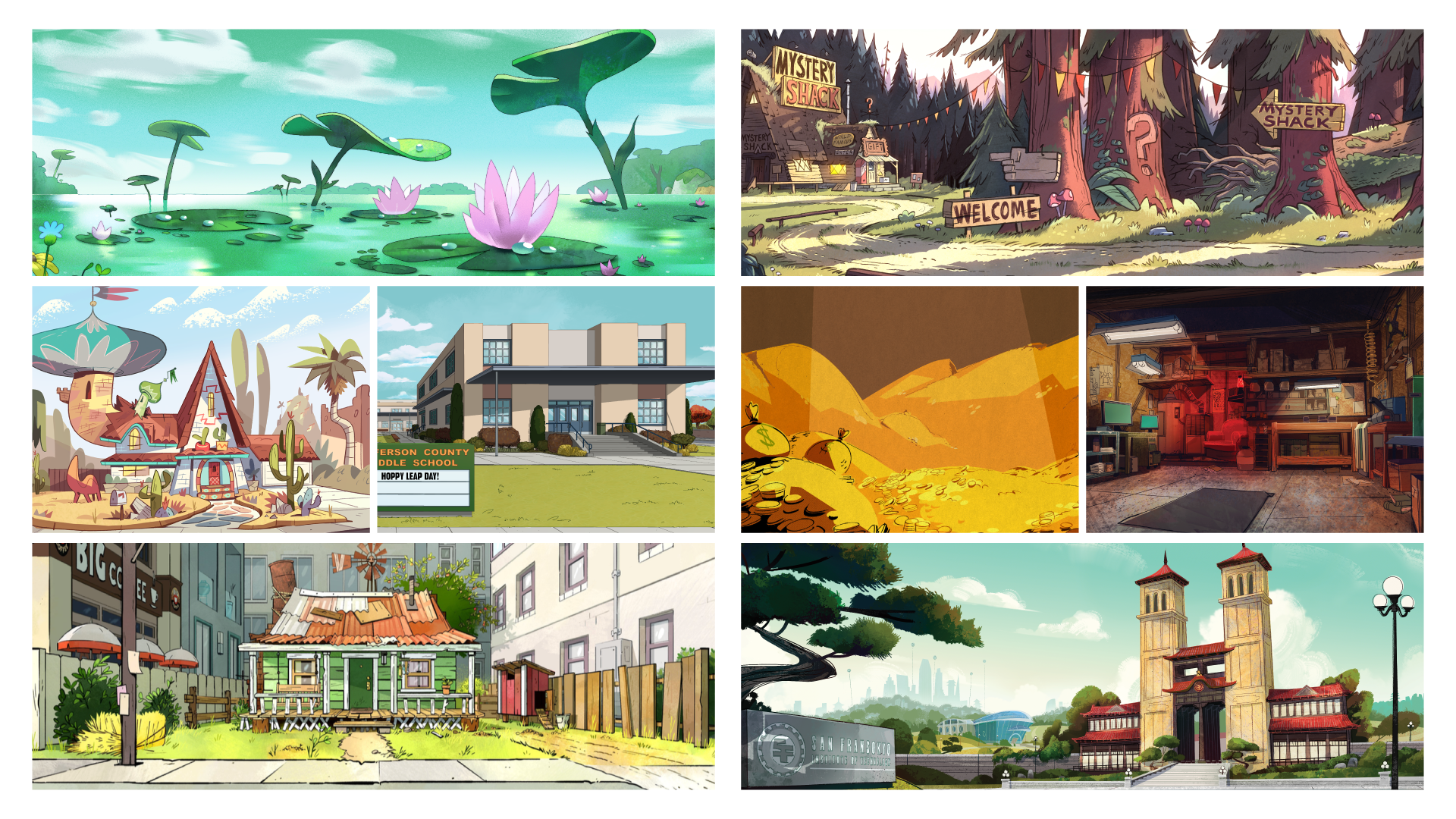 DTVA Show Location Backgrounds Assets