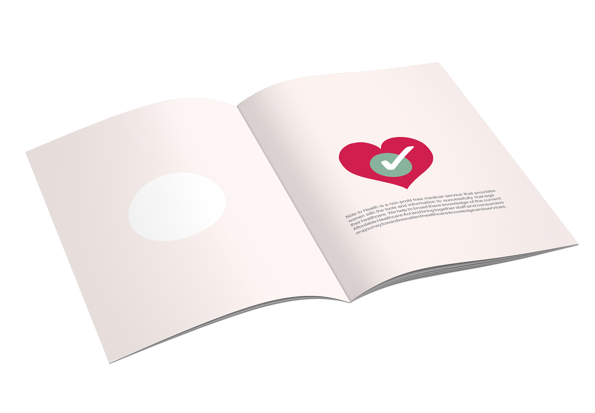 Cut out on first page to see logo