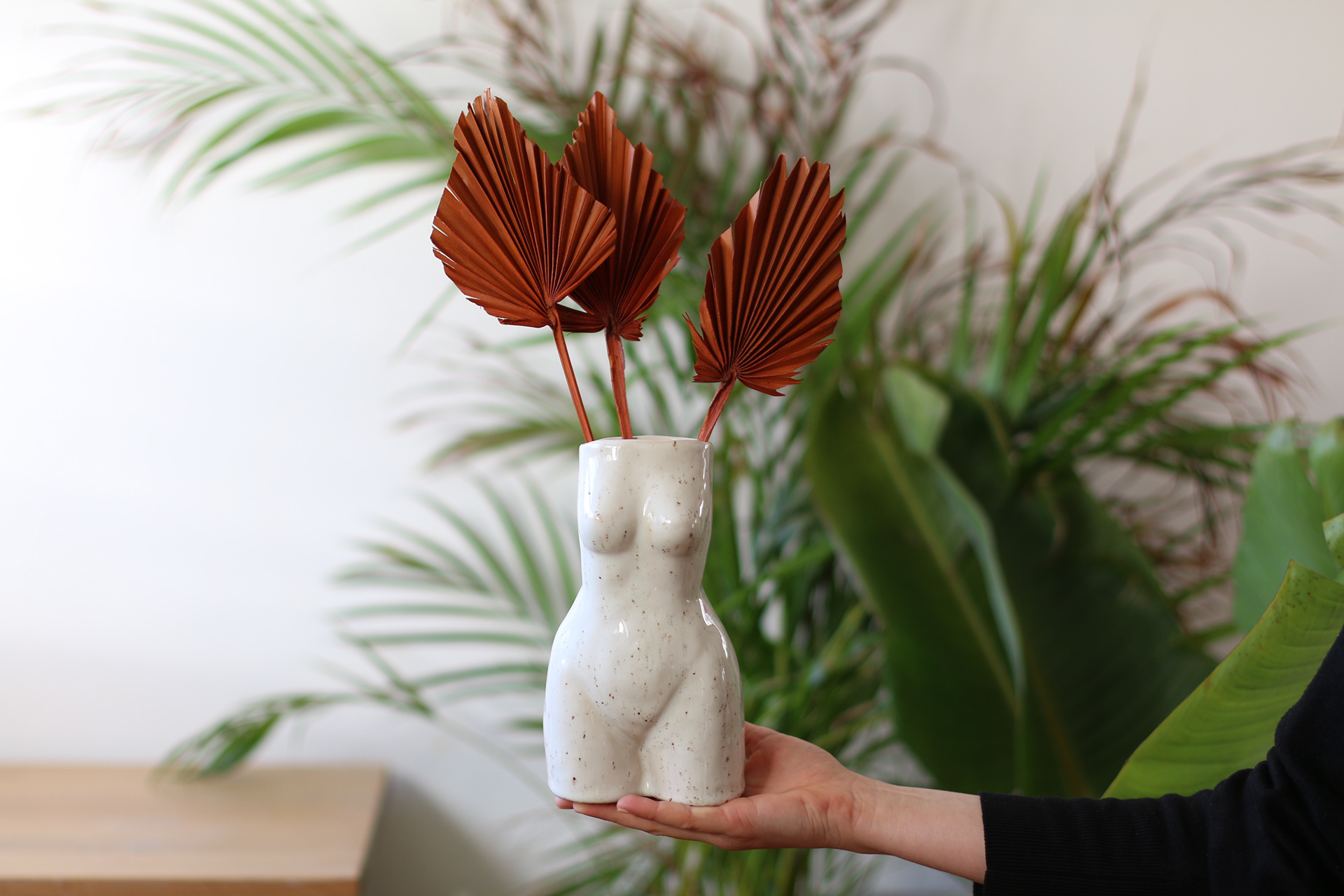 beige Steinzeug, Effektglasur